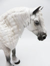 ETTA - OOAK - DAPPLE GREY HEAVY DRAFT MARE/ BUNNY WITH PUDDLE TAIL AND MANE PAINTED BY SHERYL LEISURE - BEST OFFERS - 10/14/22.