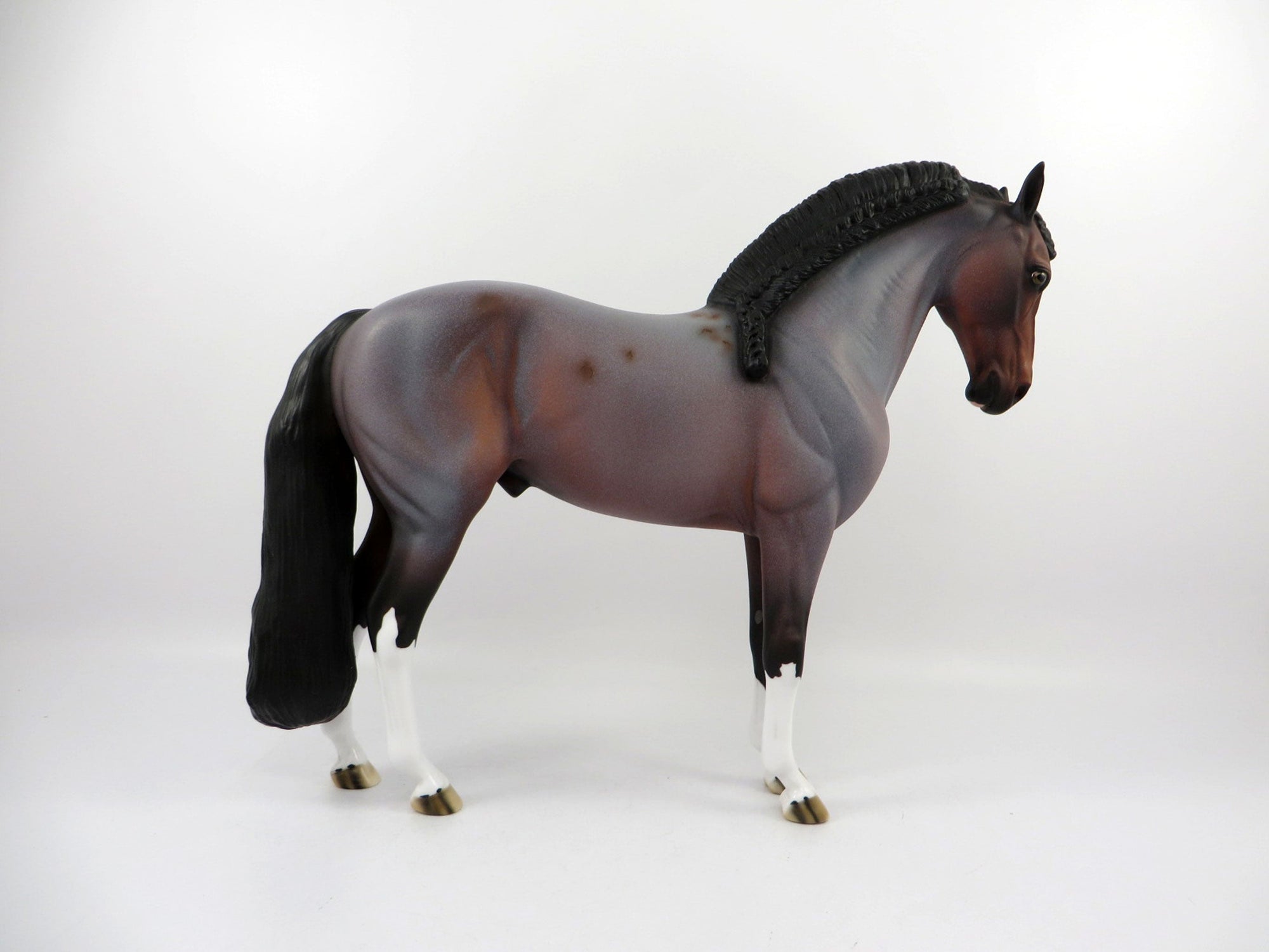 Eamon-OOAK Bay Roan Andalusian Painted By Dawn Quick 4/13/21
