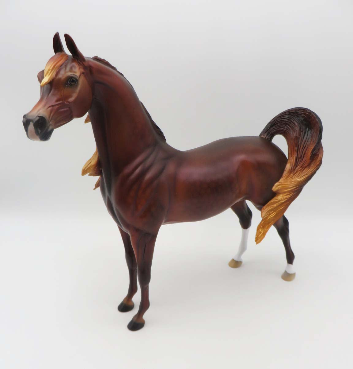 Early Daybreak - OOAK - Dappled Flaxen Chestnut Arabian By Ellen Robbins - SHCF23
