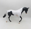 Easter West - OOAK - Custom Black Tobiano Thoroughbred by Dawn Quick - Easter 2023