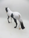 Easter West - OOAK - Custom Black Tobiano Thoroughbred by Dawn Quick - Easter 2023