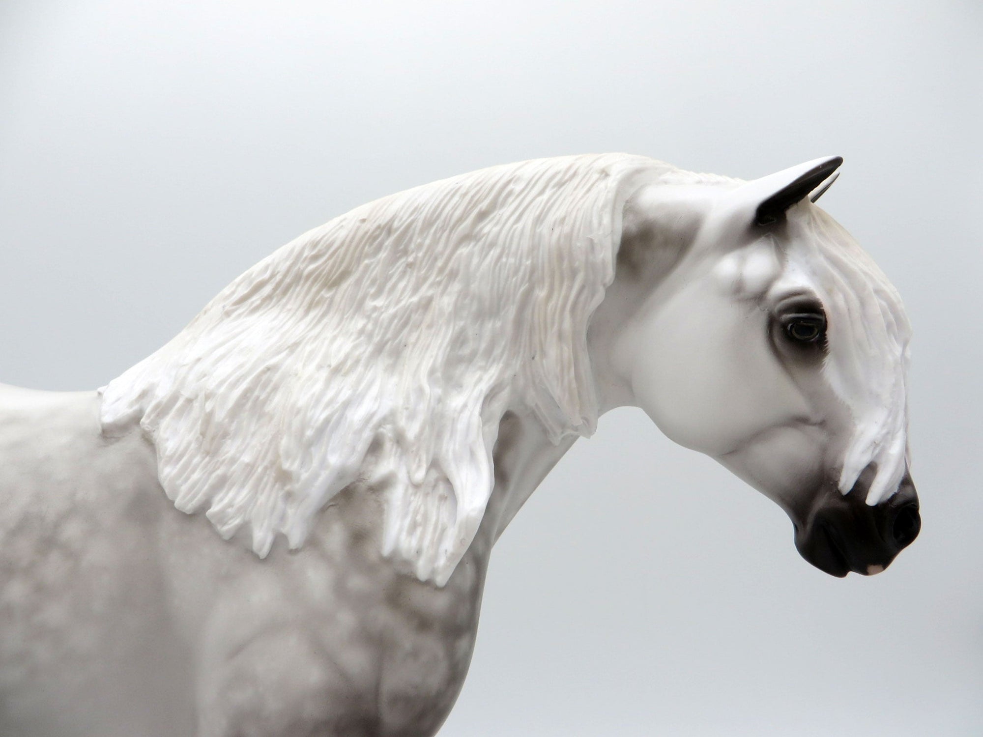 Eclipse of the Heart-OOAK Dapple Grey Heavy Draft Mare Painted by Sheryl Leisure 7/26/21