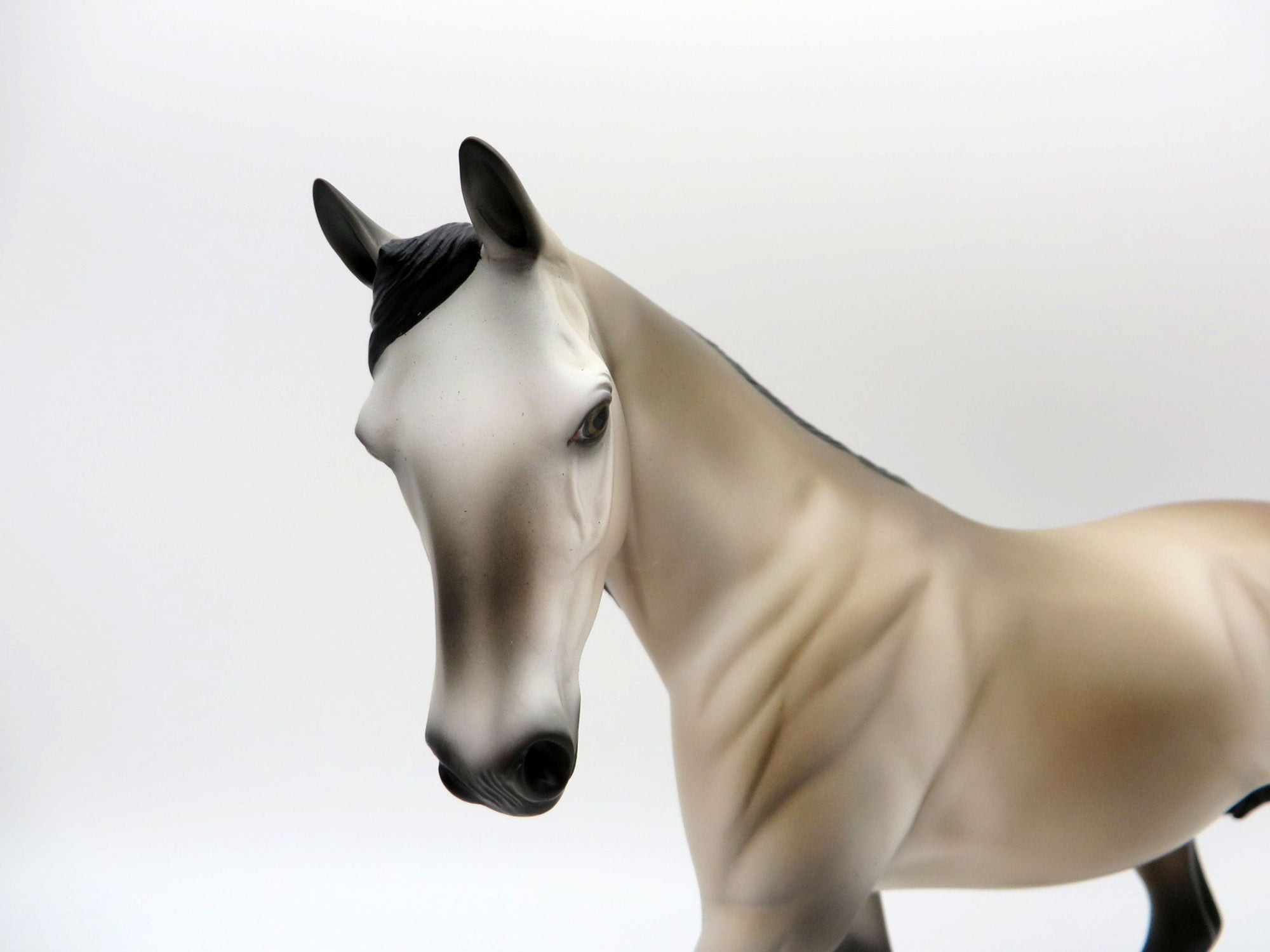 Edgar-OOAK Bay Going Grey Pony Painted By Audrey Dixon EQ 21