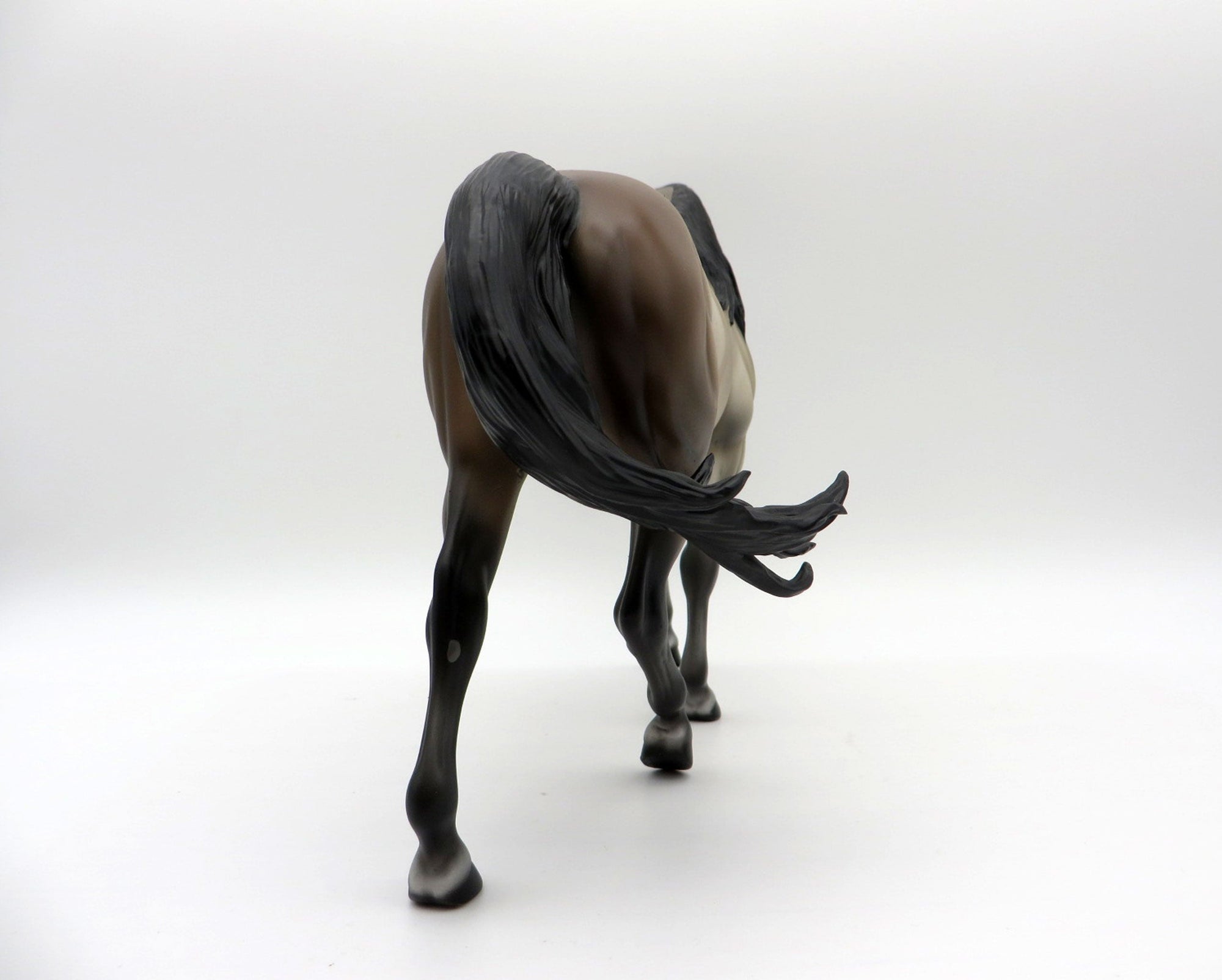 Edgar-OOAK Bay Going Grey Pony Painted By Audrey Dixon EQ 21