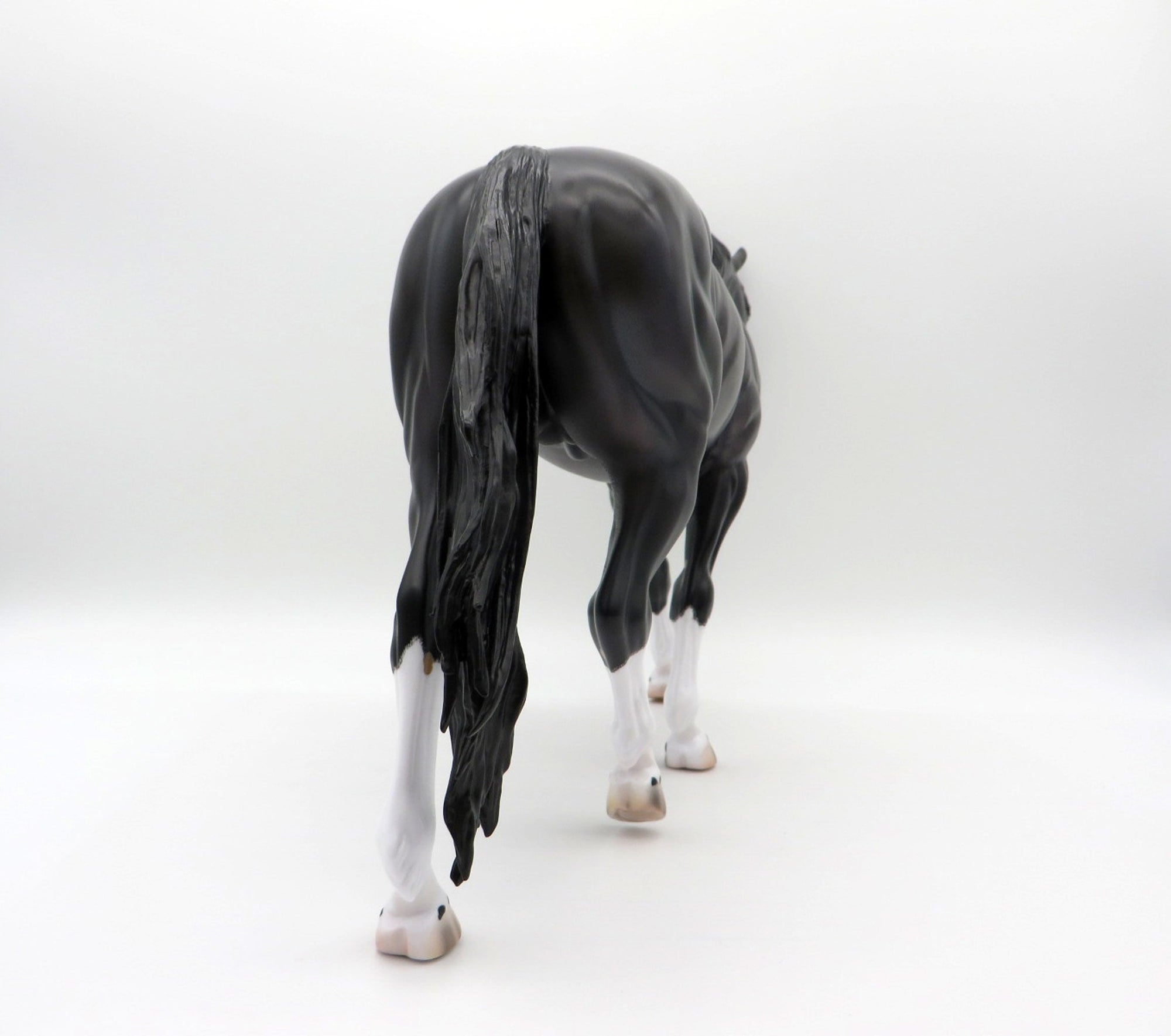 Elbrus-OOAK Dapple Black Irish Draft Painted By Caroline Boydston 6/22/21