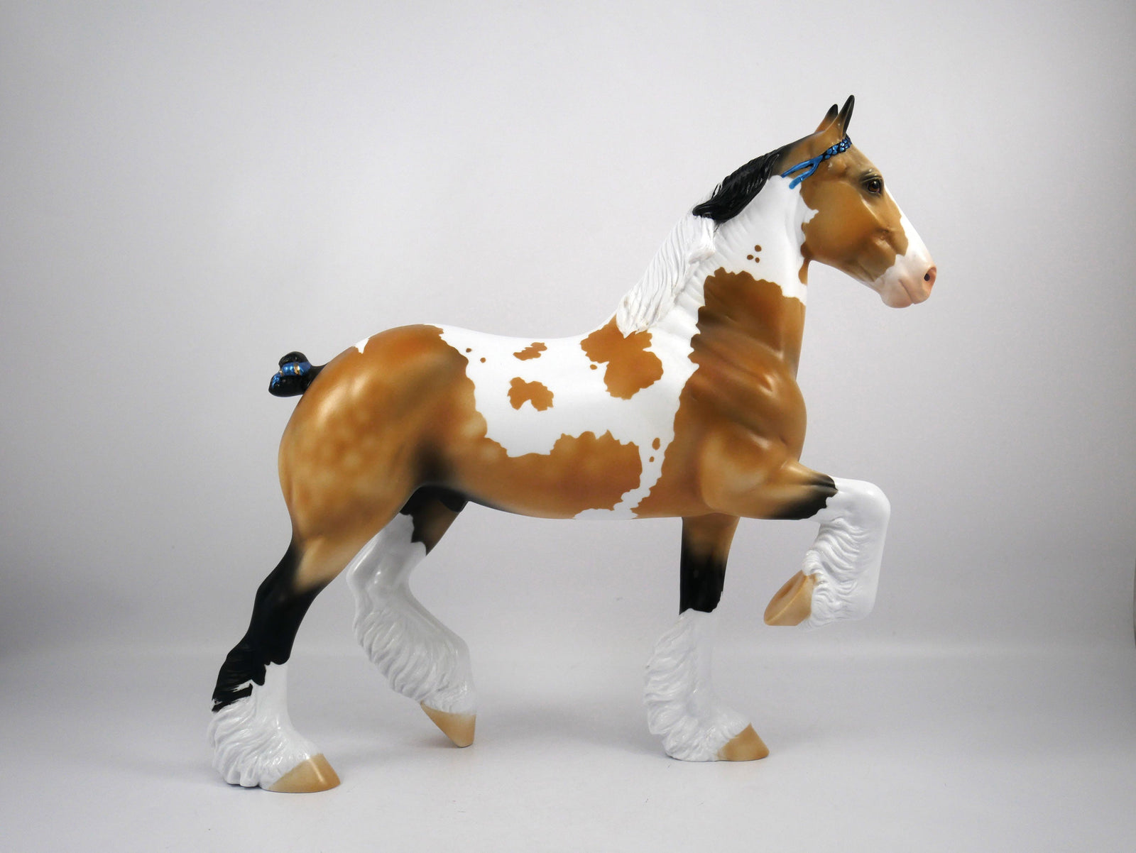 Emmy Lou-OOAK Buckskin Paint Trotting Drafter by Ellen 1/29/21