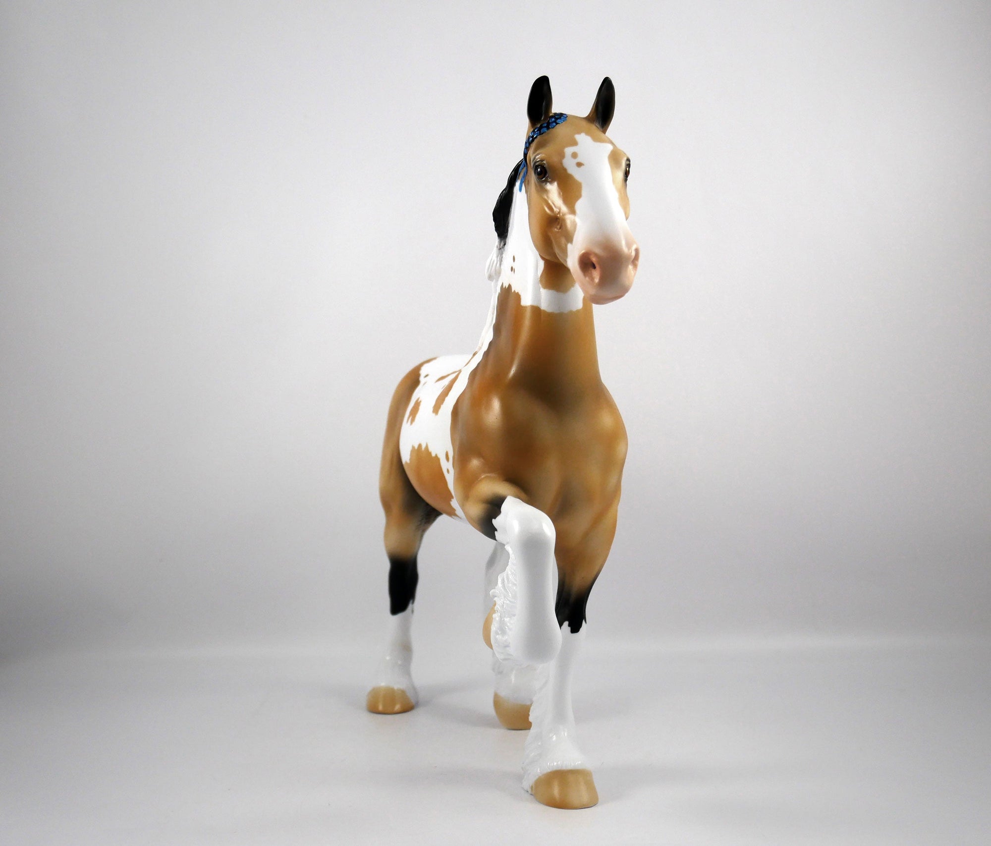 Emmy Lou-OOAK Buckskin Paint Trotting Drafter by Ellen 1/29/21