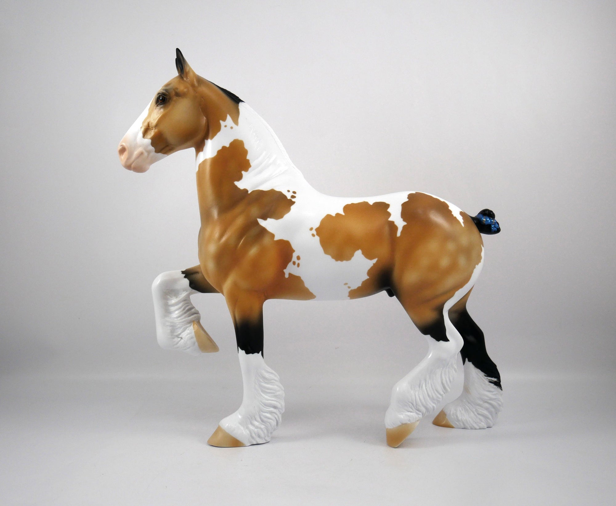 Emmy Lou-OOAK Buckskin Paint Trotting Drafter by Ellen 1/29/21