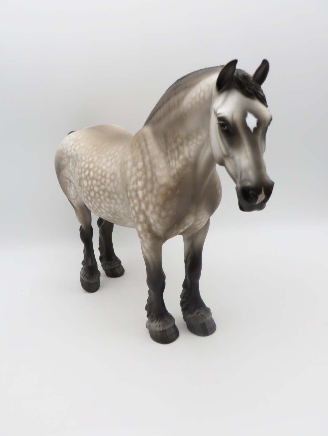 Enchanted-OOAK Star Dapple Grey Heavy Draft Mare by Sheryl Leisure-Best Offer 4/24/23