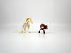 Endurance and Definance-OOAK Cutter and Calf Chip Painted By Andea 12/30/20
