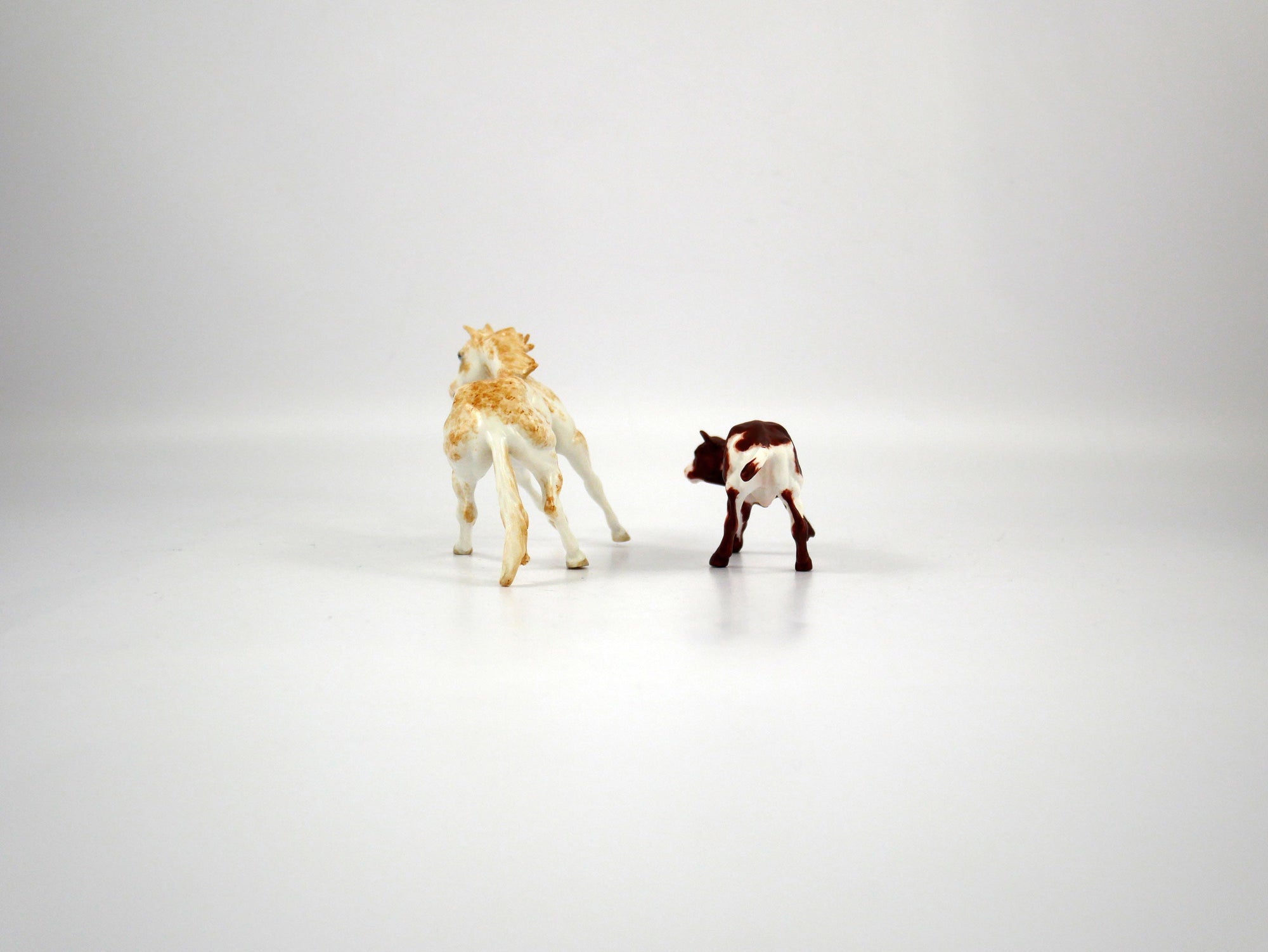 Endurance and Definance-OOAK Cutter and Calf Chip Painted By Andea 12/30/20