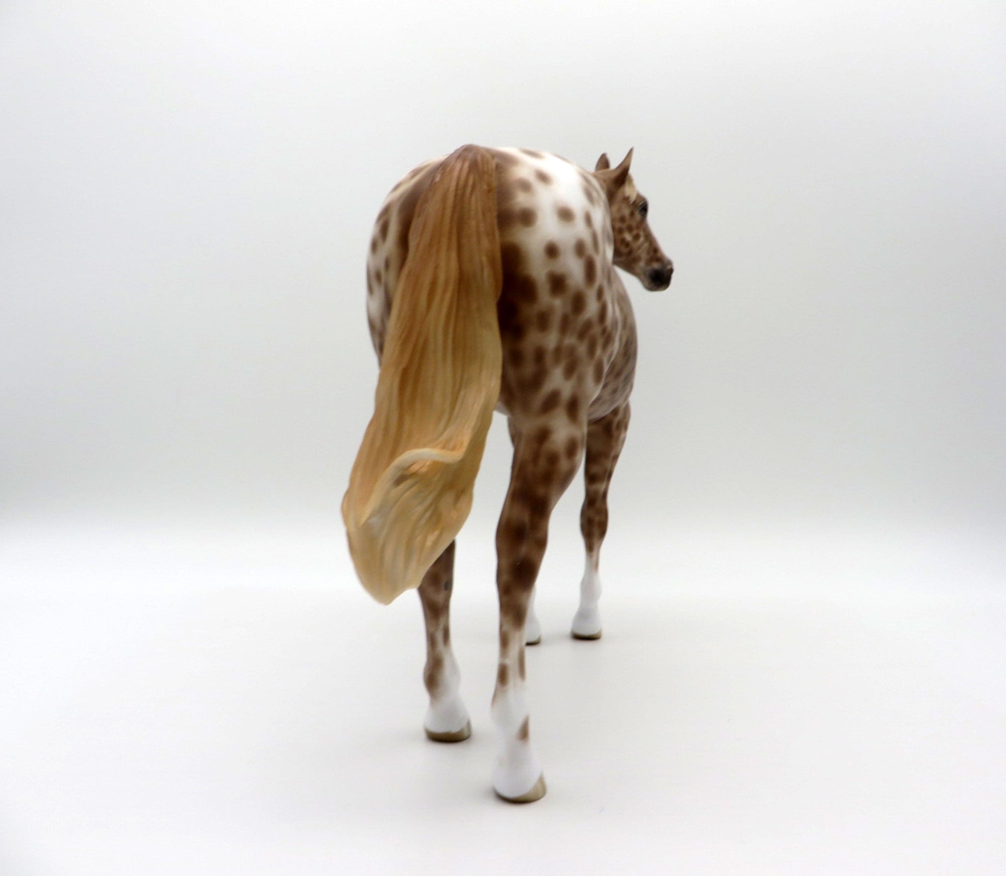 Enterprize-OOAK Loud Chestnut Appaloosa Painted By Caroline Boydston 5/10/21