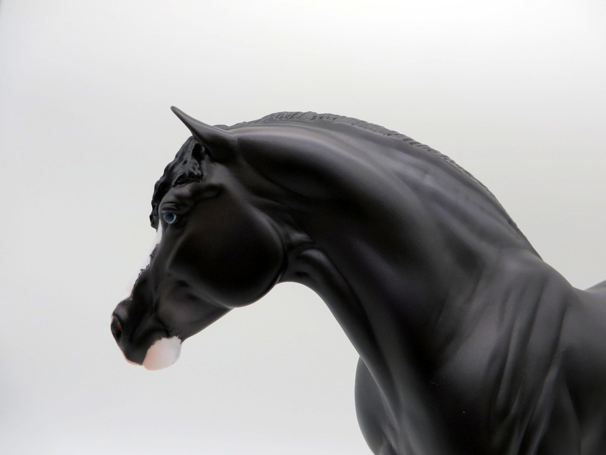 Erie-OOAK Dapple Black Heavy Draft Mare Painted By Caroline Boydston