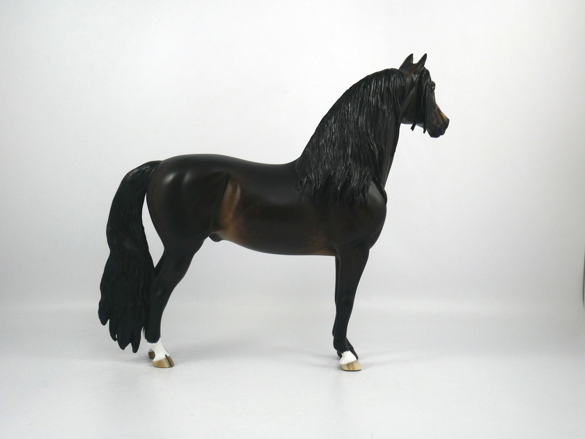 Everett-OOAK Dapple Seal Bay Morgan Painted By Sheryl Leisure 1/8/21