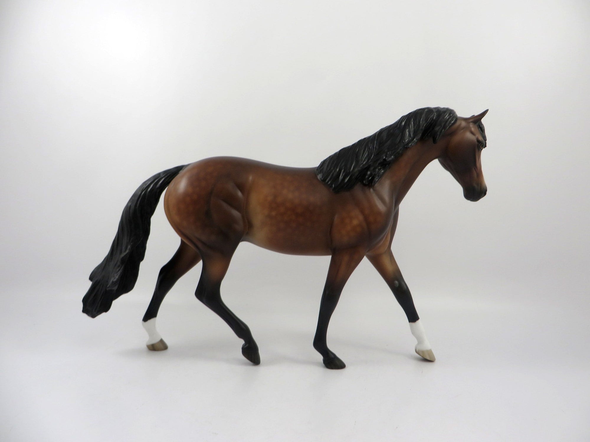 Everseer-OOAK Dapple Bay Pony Painted by Sheryl Leisure 2/18/21