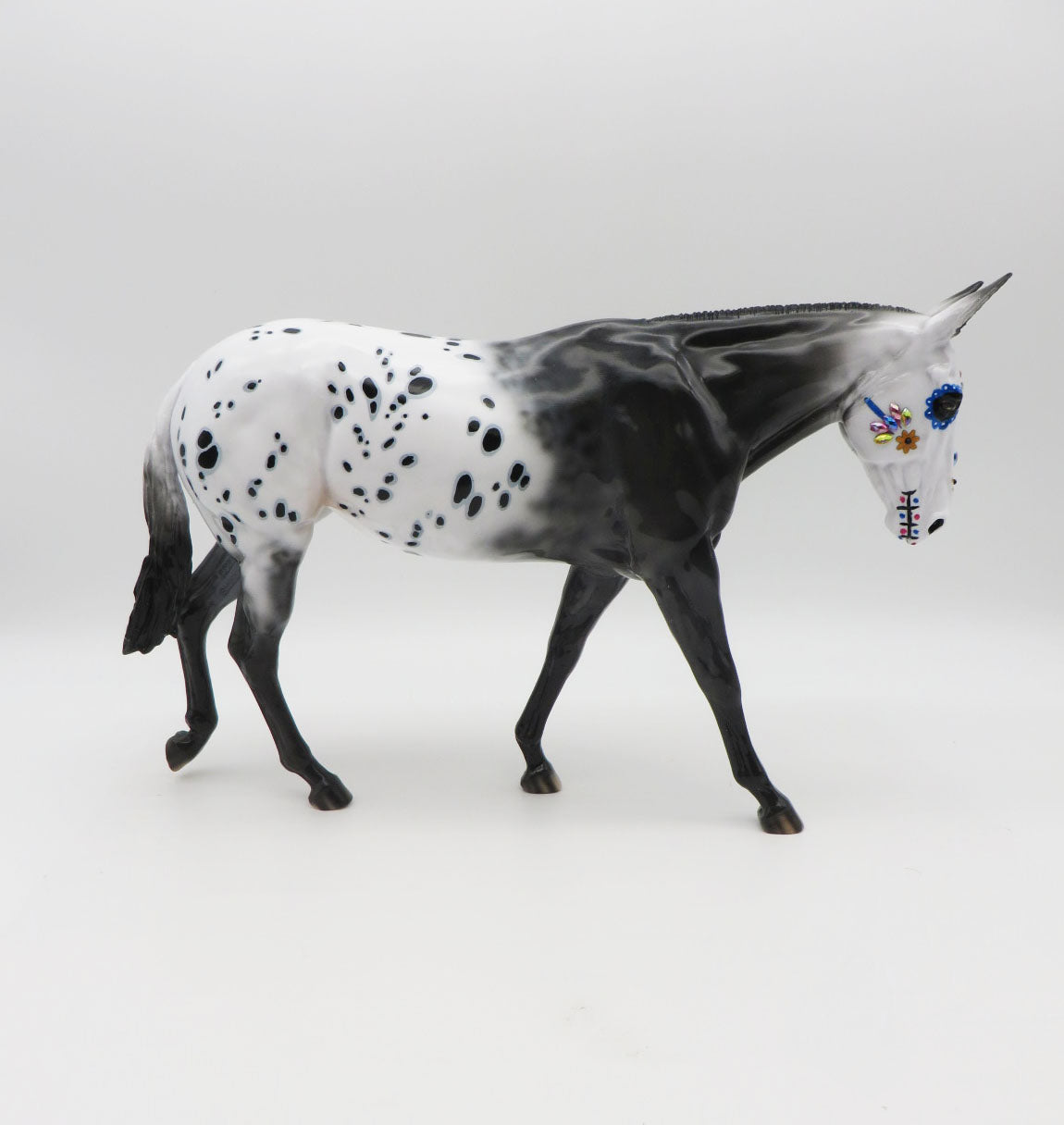 Final Awakening  - OOAK Sugar Skull Saddlebred Horse By Dawn Quick