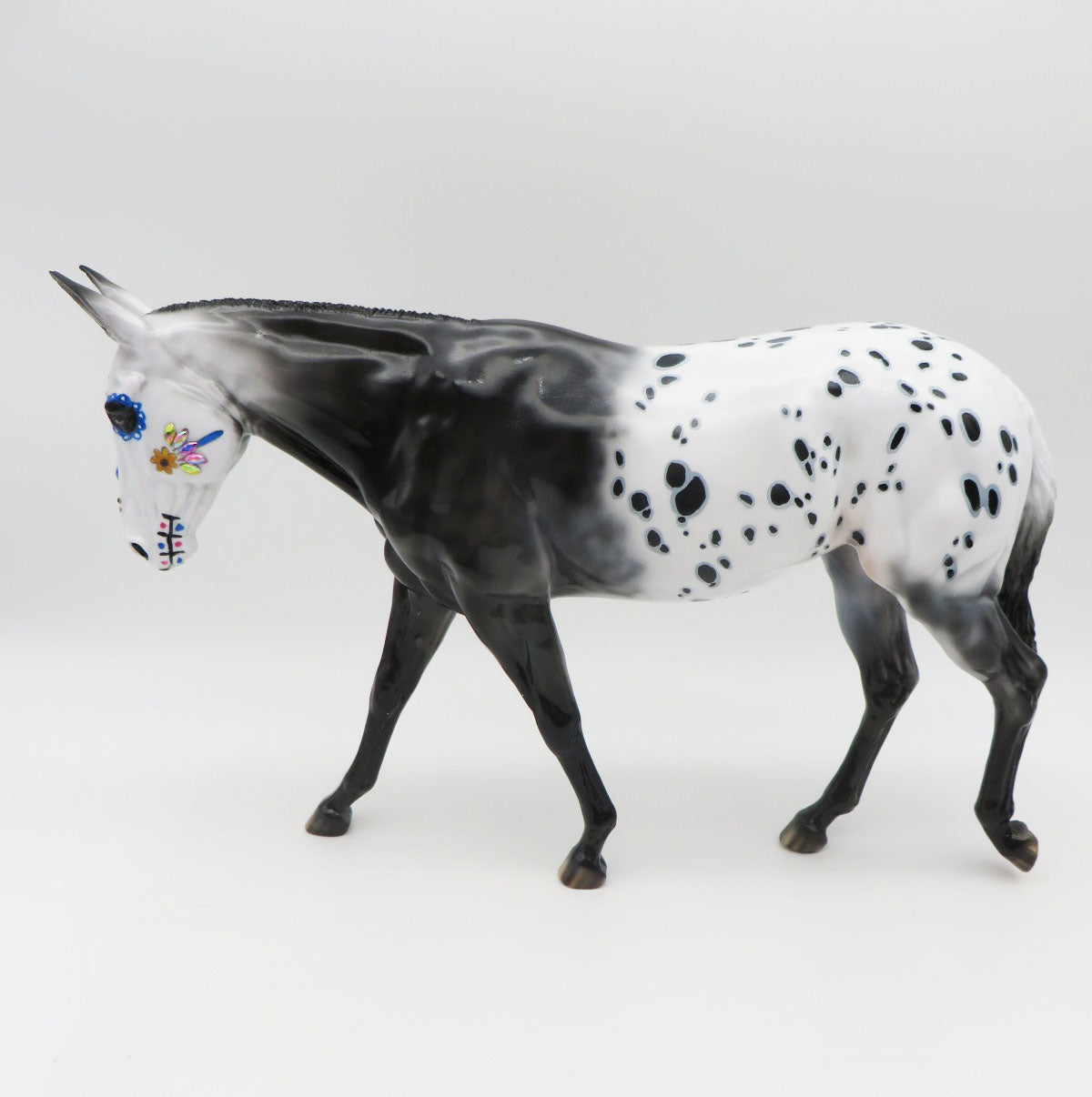 Final Awakening  - OOAK Sugar Skull Saddlebred Horse By Dawn Quick