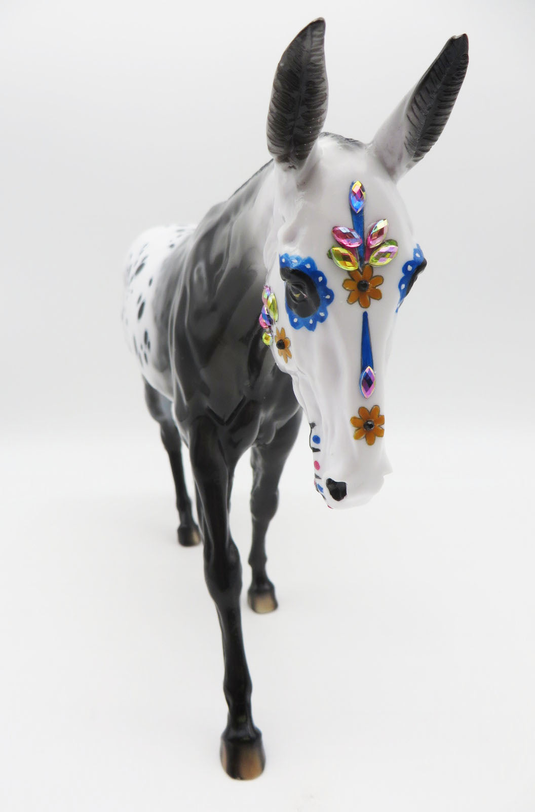 Final Awakening  - OOAK Sugar Skull Saddlebred Horse By Dawn Quick