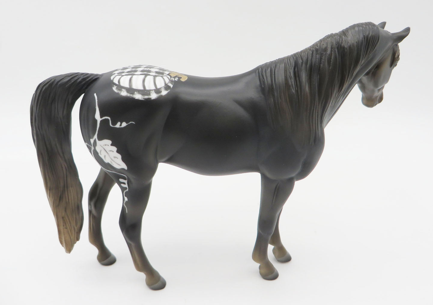 Fall Flannels - OOAK - Pebble Arabian Fall/Halloween Decorator by Jess Hamill - MM22