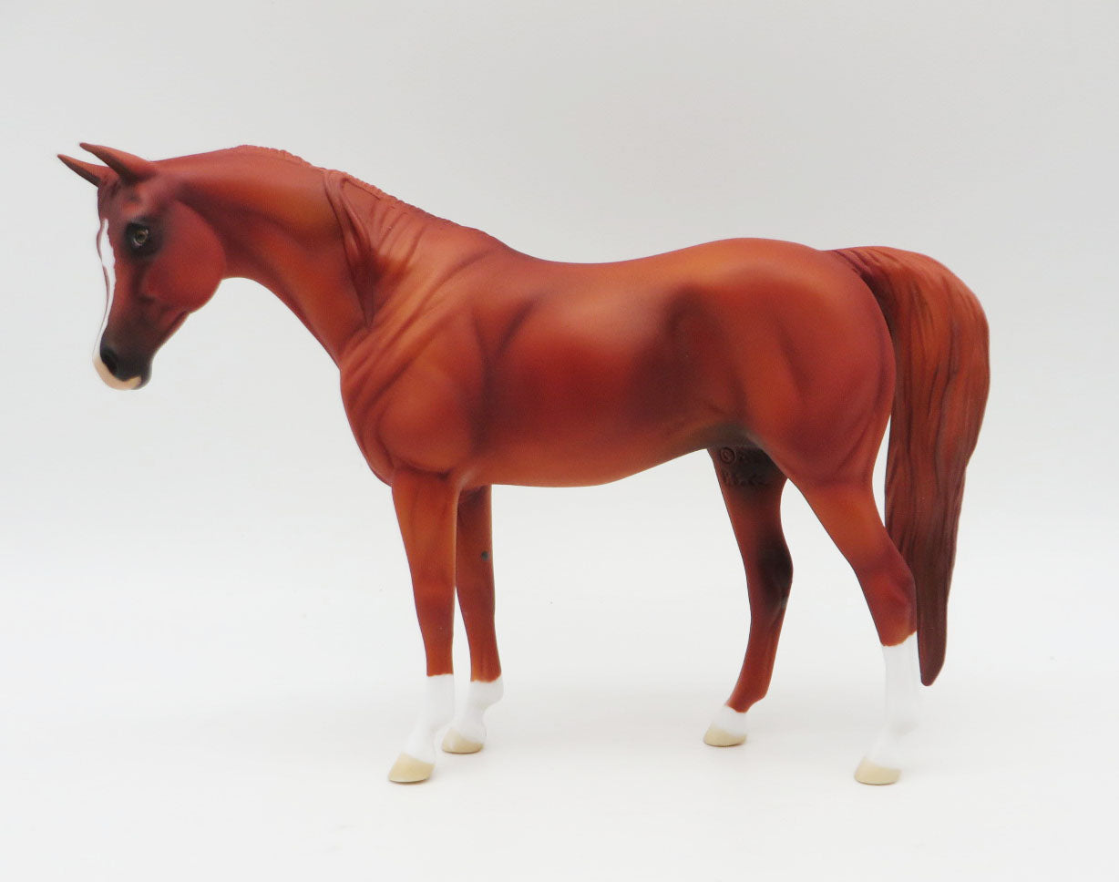 Faygo - OOAK - Chestnut Pebble Arabian by Angela Marleau - Christmas Tails 2022 - CT22