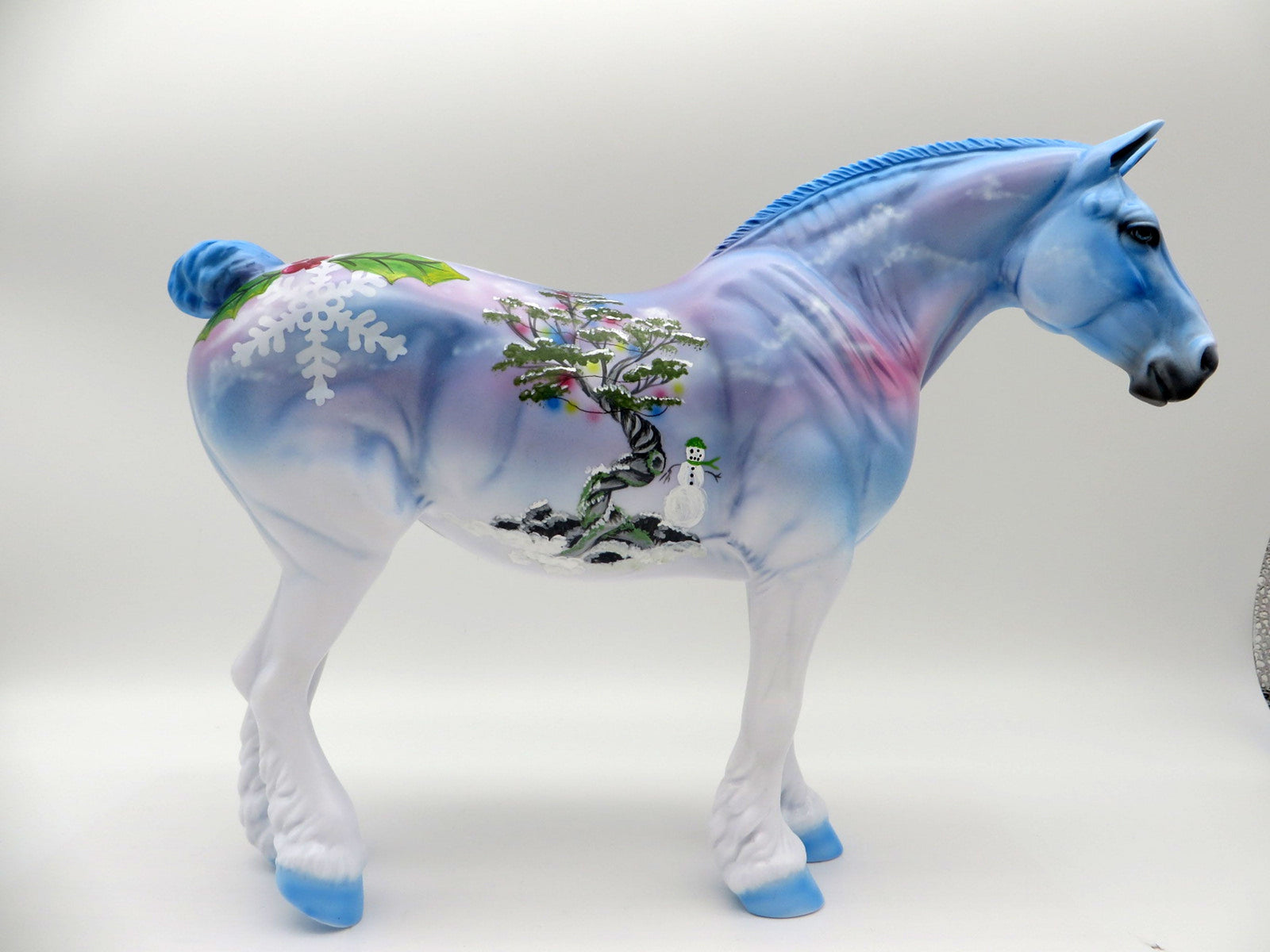 Festive-OOAK Deco Holiday Heavy Draft Painted by Dawn Quick 11/29/21