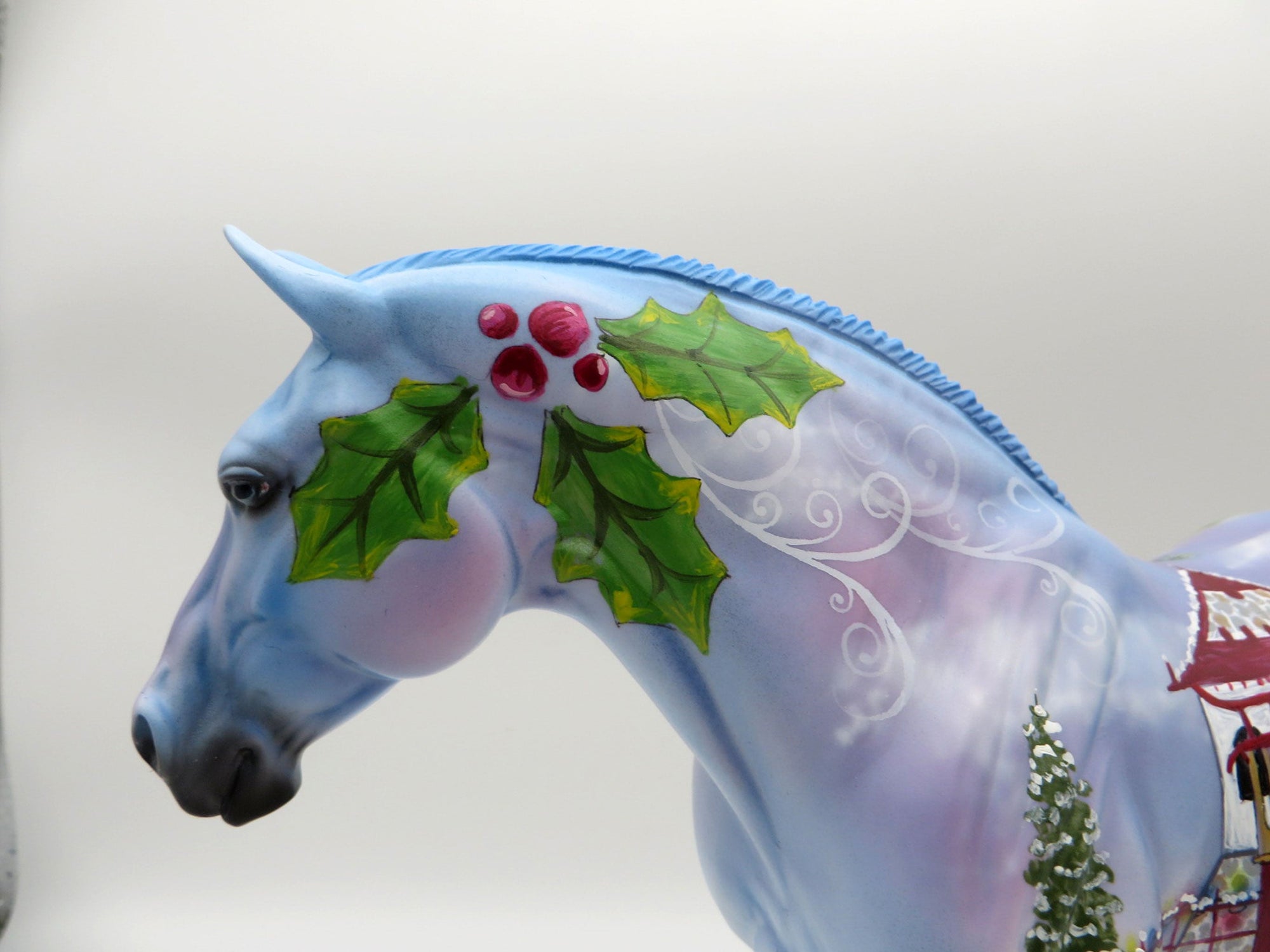 Festive-OOAK Deco Holiday Heavy Draft Painted by Dawn Quick 11/29/21