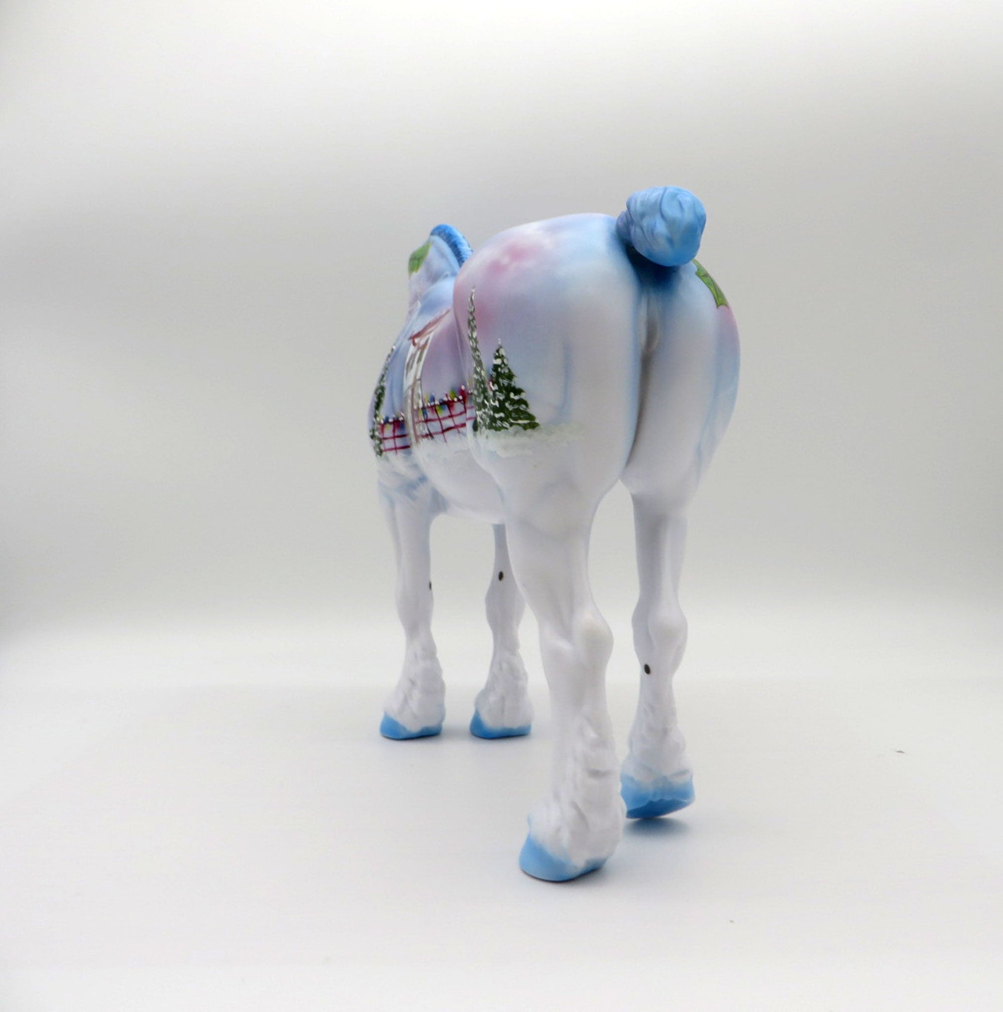 Festive-OOAK Deco Holiday Heavy Draft Painted by Dawn Quick 11/29/21