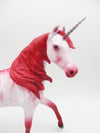 Festive Fantasy - OOAK - Unicorn Arabian Mare Decorator By Ellen Robbins - Christmas Tails 2022 - CT22