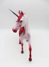 Festive Fantasy - OOAK - Unicorn Arabian Mare Decorator By Ellen Robbins - Christmas Tails 2022 - CT22