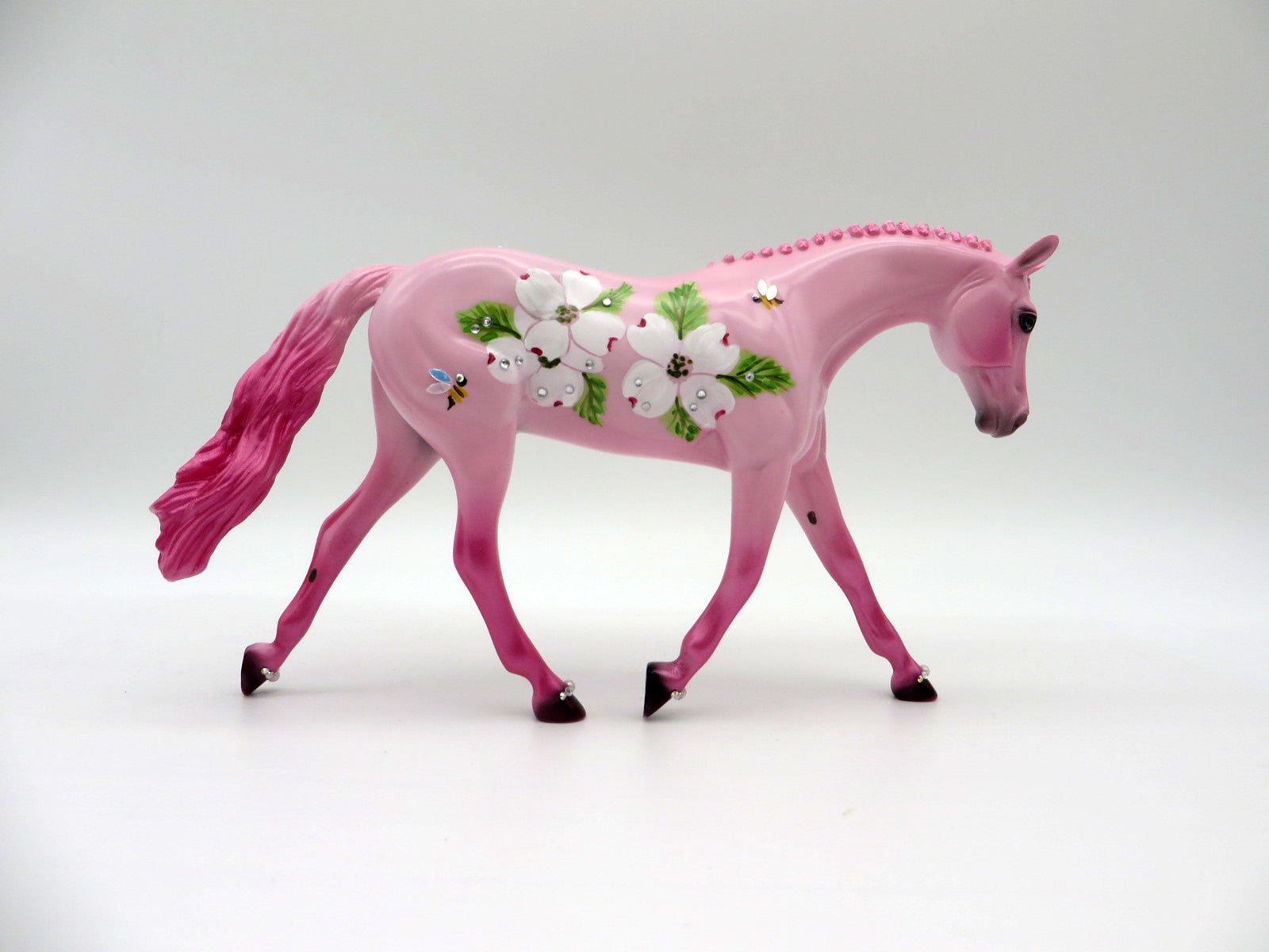 Bees and Blossoms-OOAK Decorative Deco Warmblood Pebbles SHCF 2021