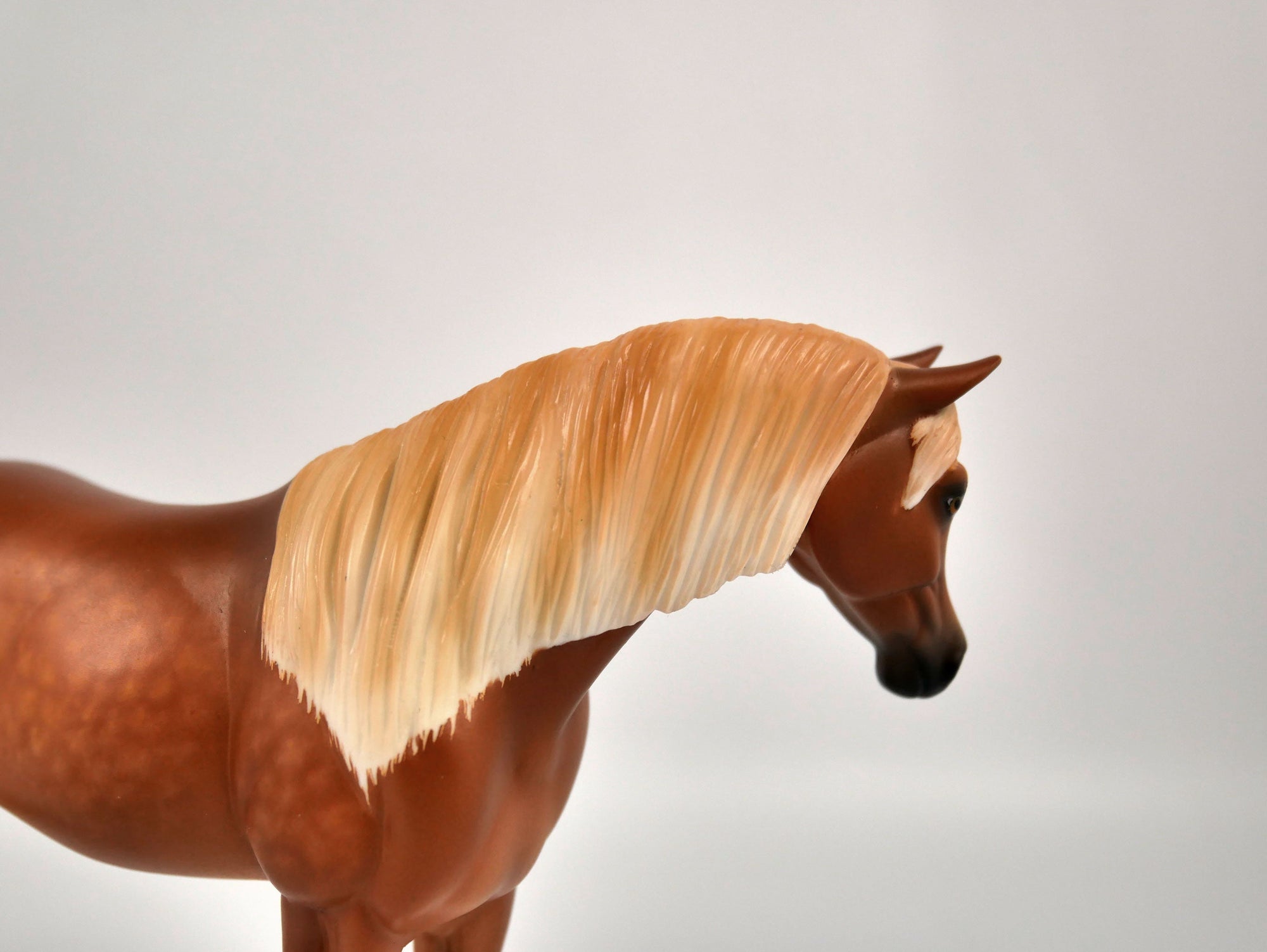 Figgy Pudding-Dapple Chestnut Arabian Pebbles Painted By Sheryl Leisure 12/24/20