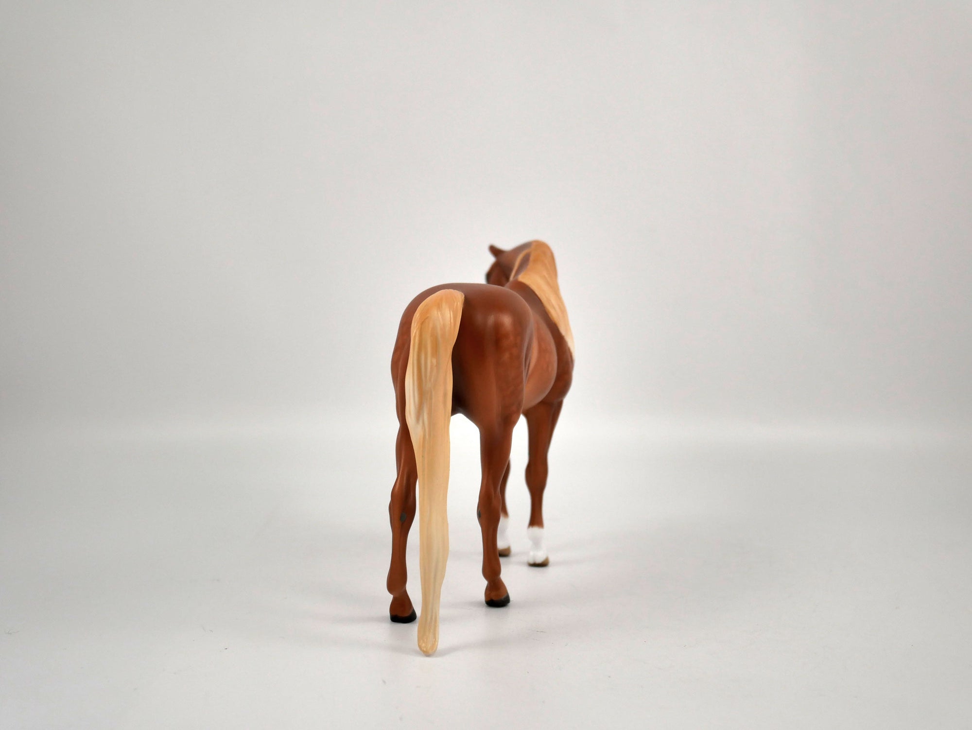 Figgy Pudding-Dapple Chestnut Arabian Pebbles Painted By Sheryl Leisure 12/24/20