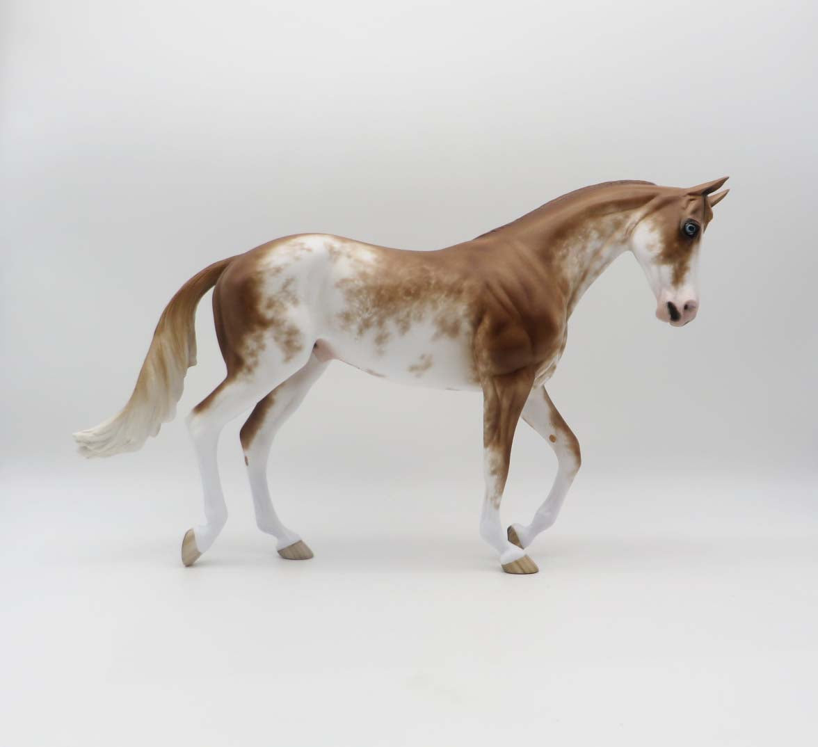 Firebrand - OOAK - Chestnut Sabino Thorougbred by Sheryl Leisure - Best Offers 2/20/23