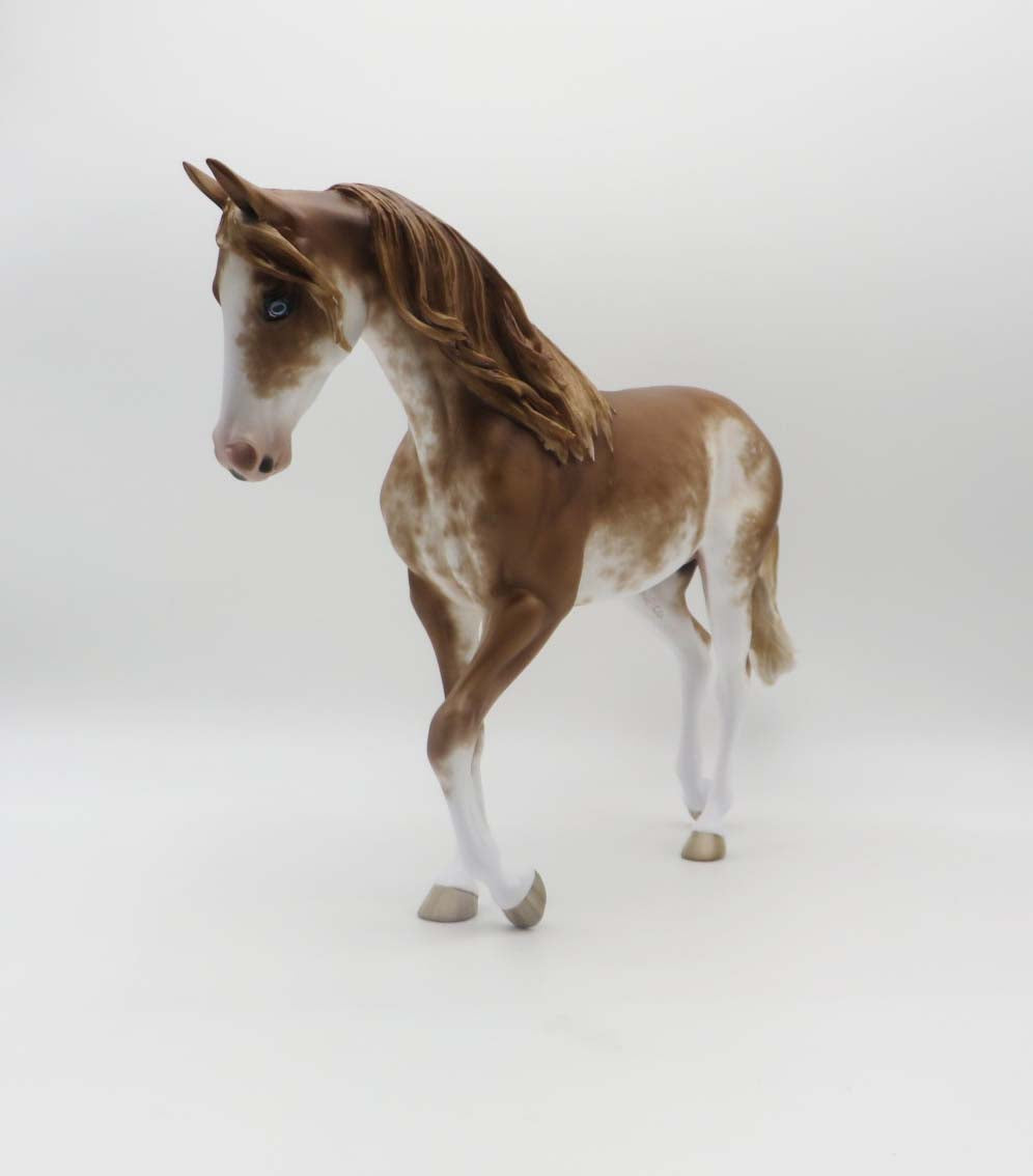 Firebrand - OOAK - Chestnut Sabino Thorougbred by Sheryl Leisure - Best Offers 2/20/23