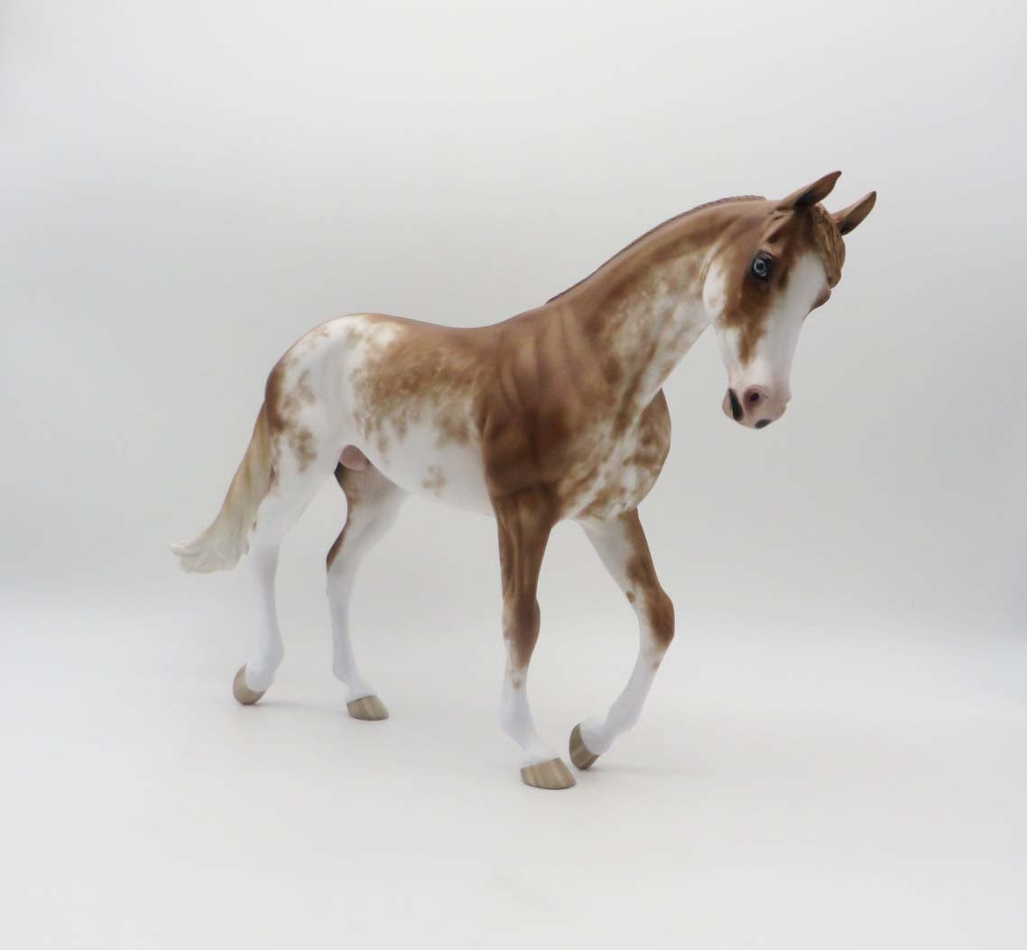 Firebrand - OOAK - Chestnut Sabino Thorougbred by Sheryl Leisure - Best Offers 2/20/23