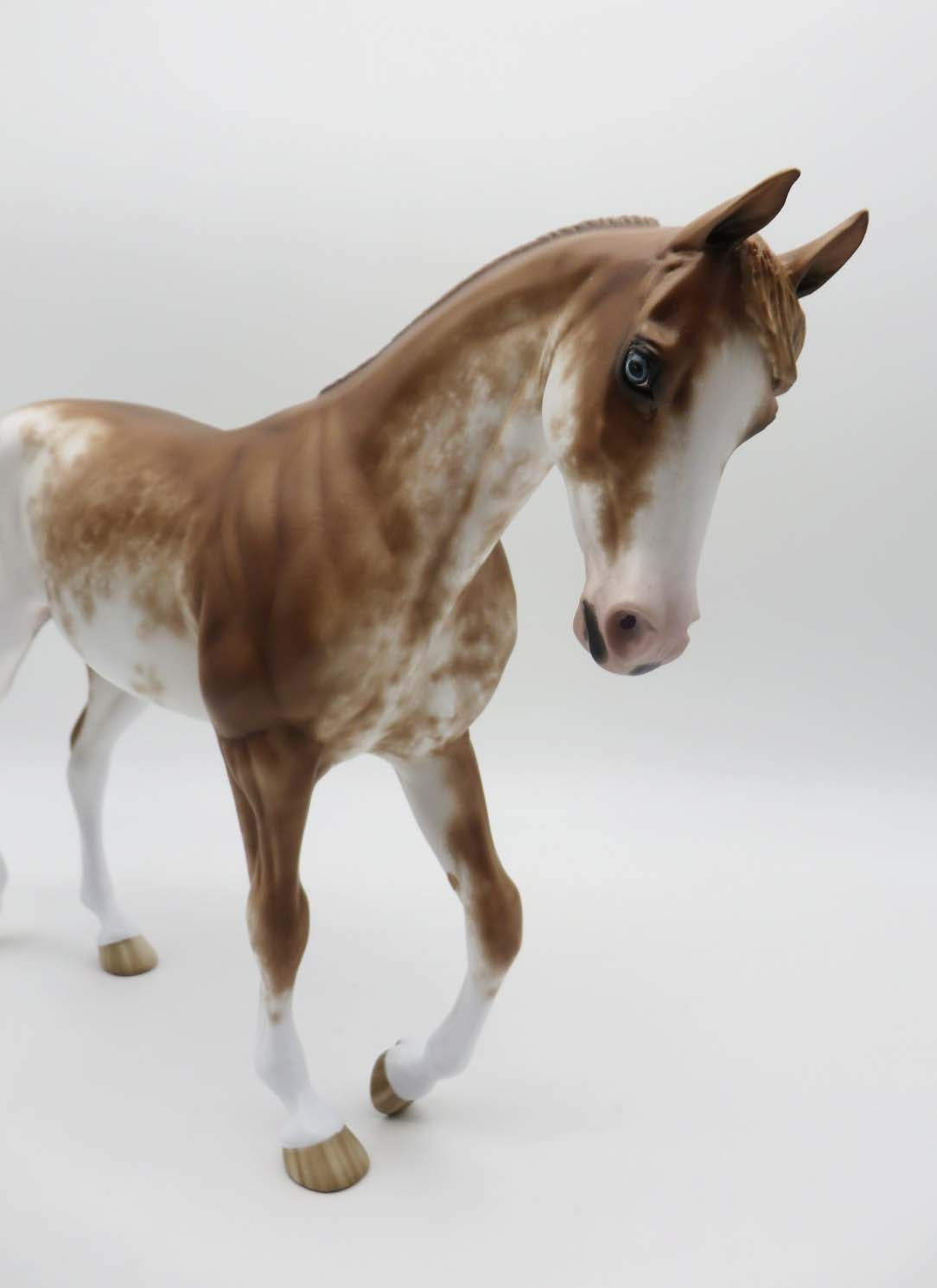 Firebrand - OOAK - Chestnut Sabino Thorougbred by Sheryl Leisure - Best Offers 2/20/23