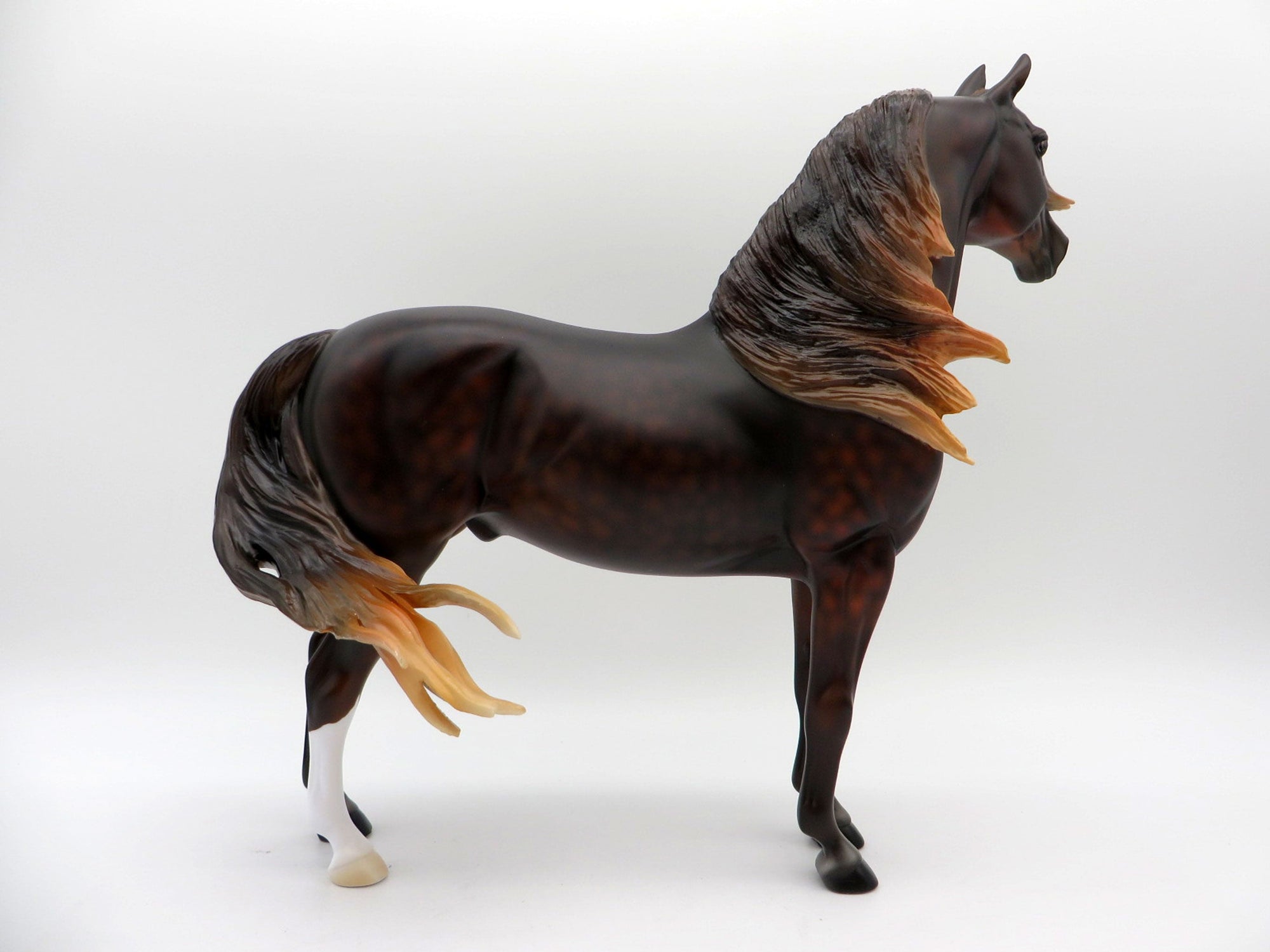 Firenze-OOAK Dapple Liver Chestnut Morgan Painted By Ellen Robbins  EQ 21