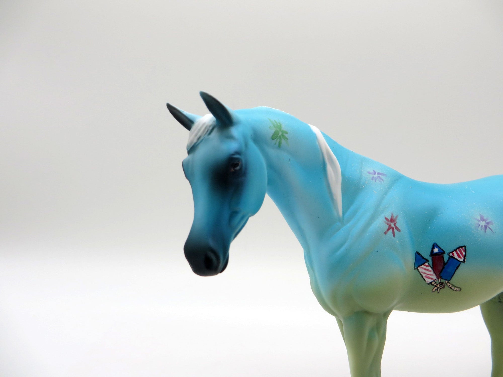 Fireworks-OOAK Deco 4th of July Arabian Pebbles Painted By Jas 6/18/21