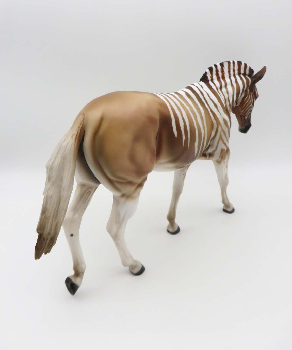 Flintstone - OOAK - Quagga Inspired Customized Mule By Angela Marleau - Best Offer 5/1/23