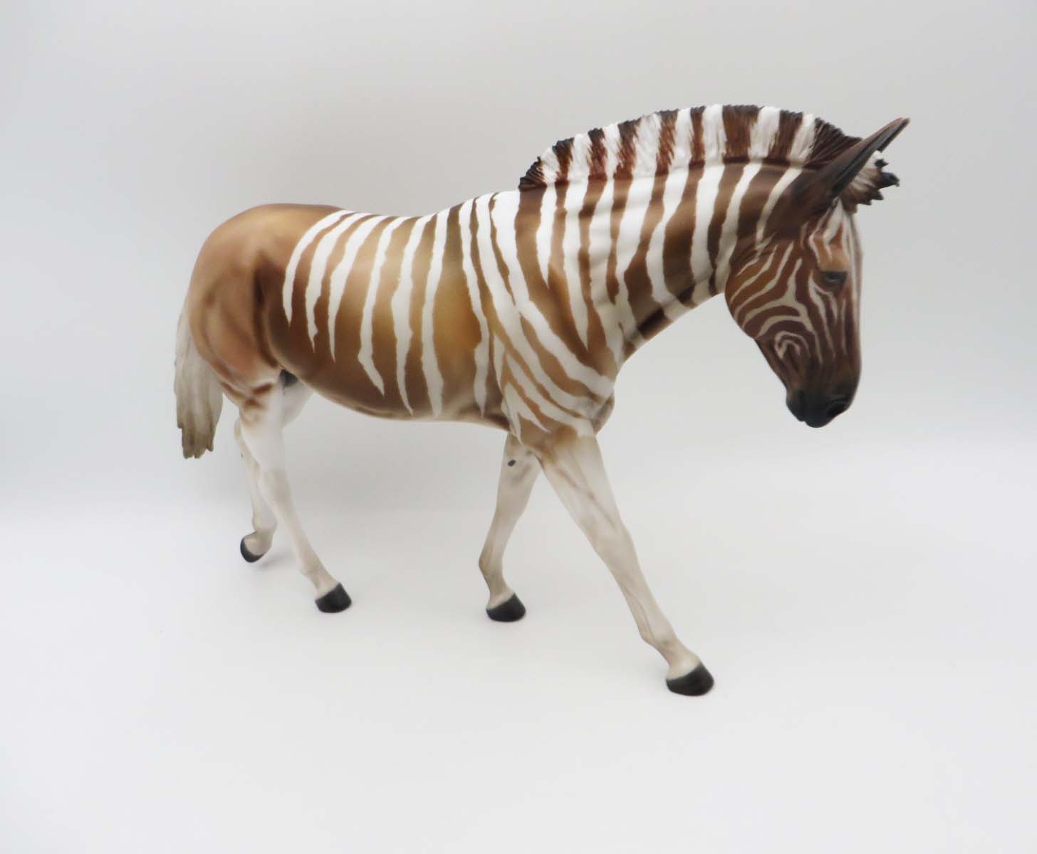 Flintstone - OOAK - Quagga Inspired Customized Mule By Angela Marleau - Best Offer 5/1/23