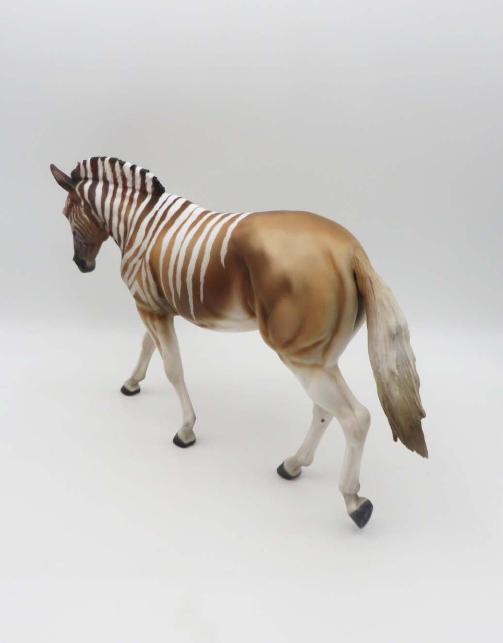 Flintstone - OOAK - Quagga Inspired Customized Mule By Angela Marleau - Best Offer 5/1/23