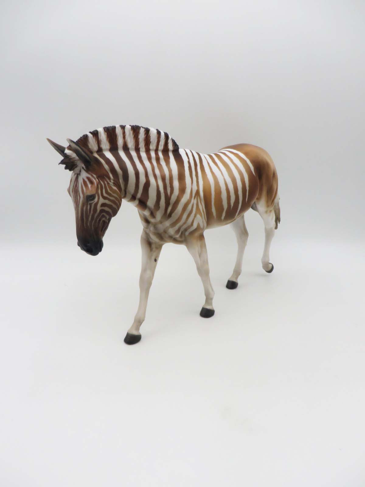 Flintstone - OOAK - Quagga Inspired Customized Mule By Angela Marleau - Best Offer 5/1/23