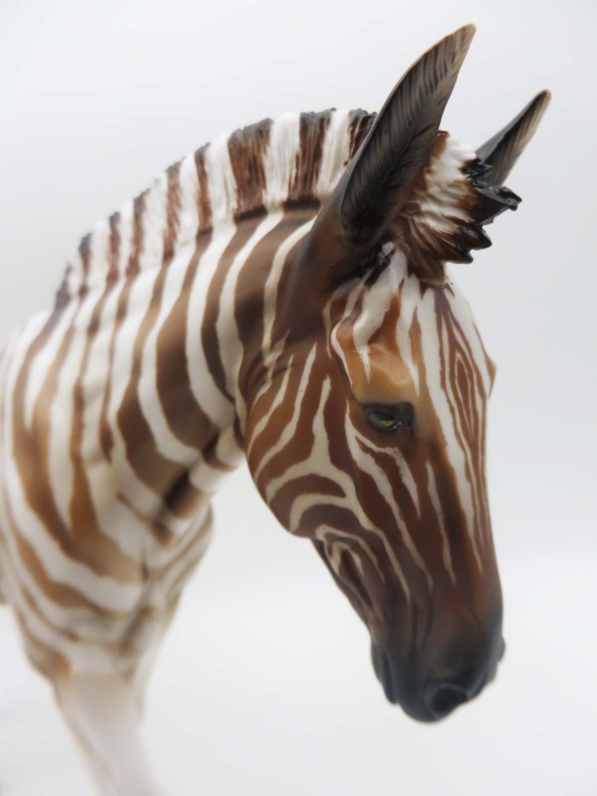 Flintstone - OOAK - Quagga Inspired Customized Mule By Angela Marleau - Best Offer 5/1/23