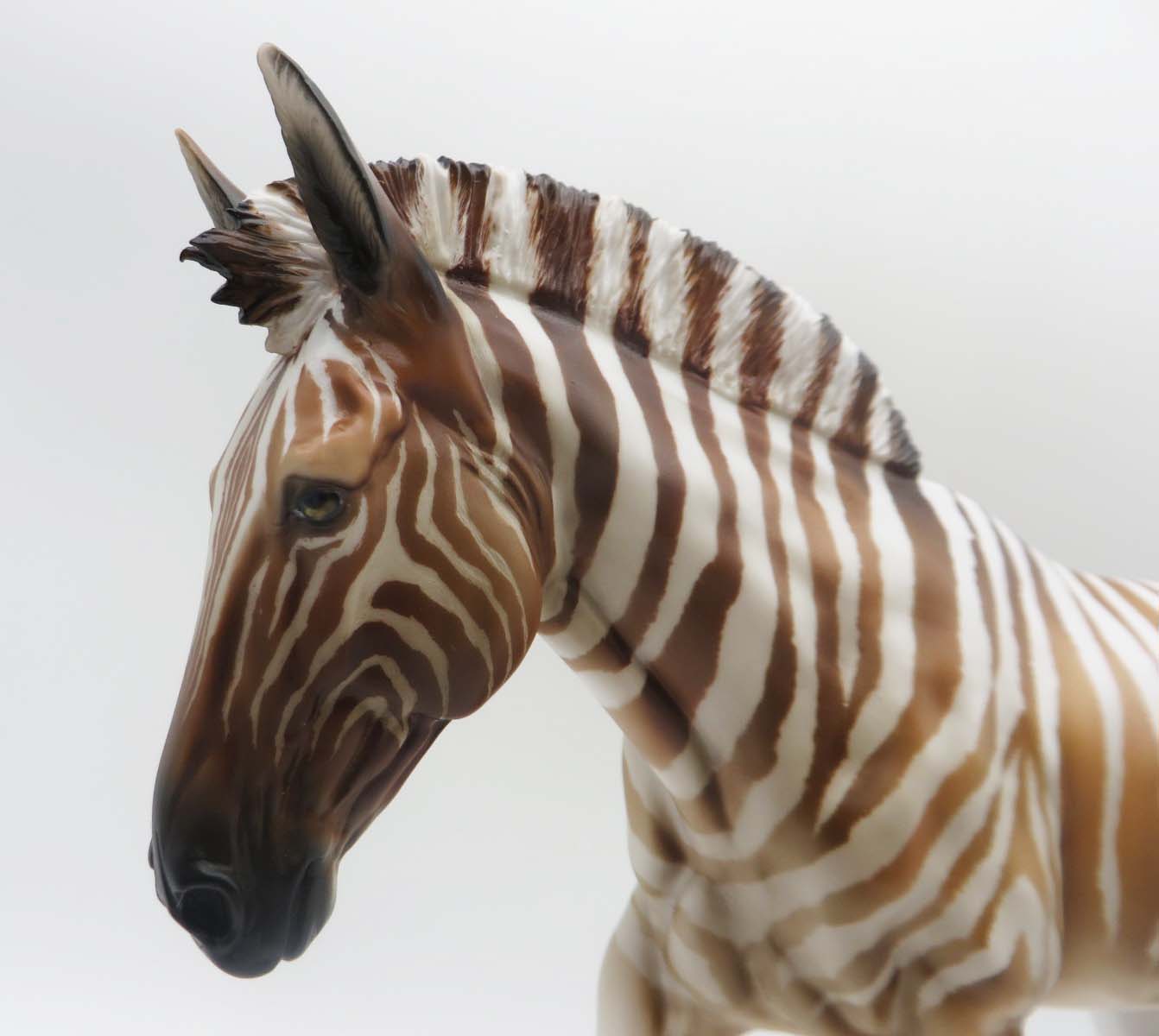 Flintstone - OOAK - Quagga Inspired Customized Mule By Angela Marleau - Best Offer 5/1/23