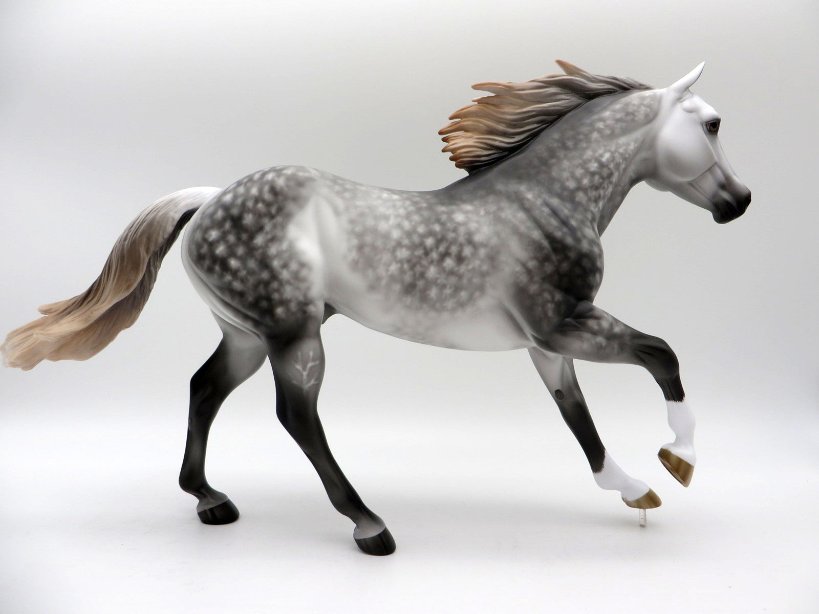 Fly Off the Handle-OOAK Dapple Grey FQH Painted by Sheryl Leisure 5/21