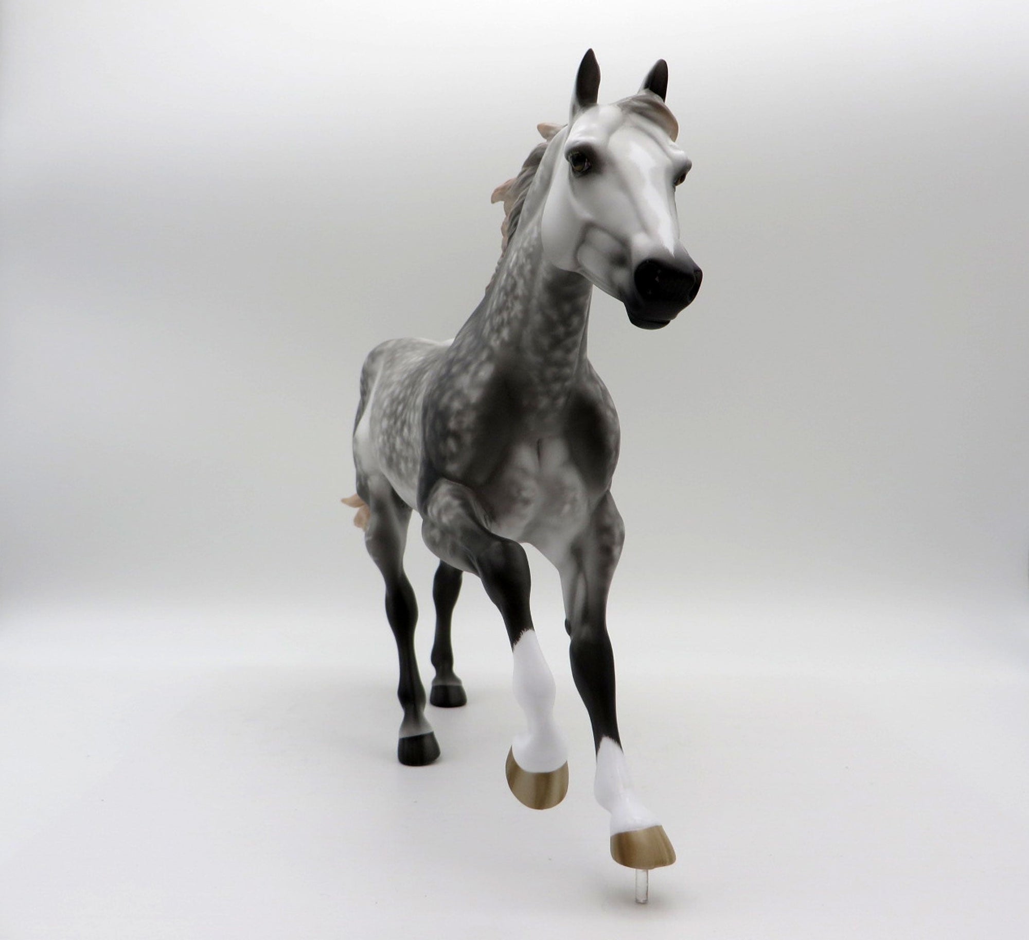 Fly Off the Handle-OOAK Dapple Grey FQH Painted by Sheryl Leisure 5/21