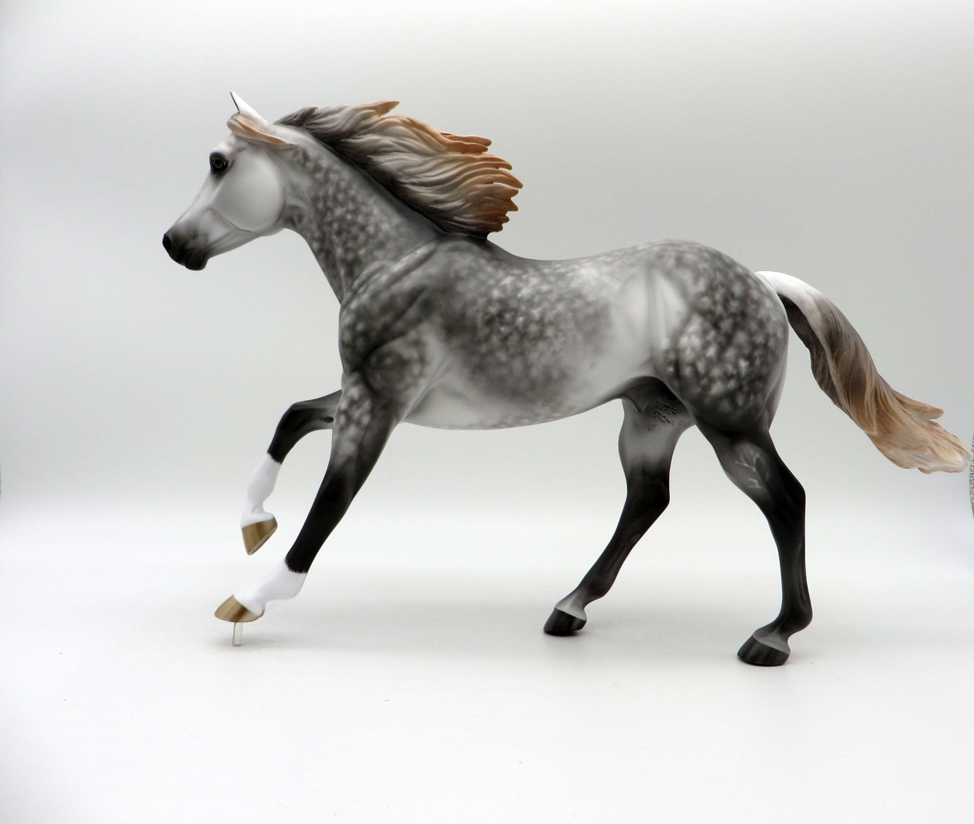 Fly Off the Handle-OOAK Dapple Grey FQH Painted by Sheryl Leisure 5/21