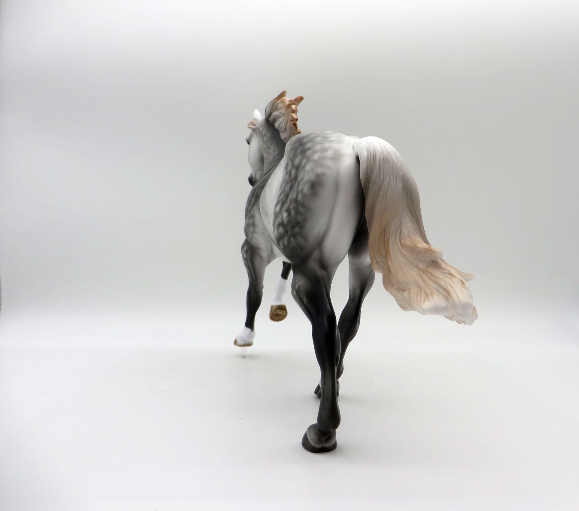 Fly Off the Handle-OOAK Dapple Grey FQH Painted by Sheryl Leisure 5/21