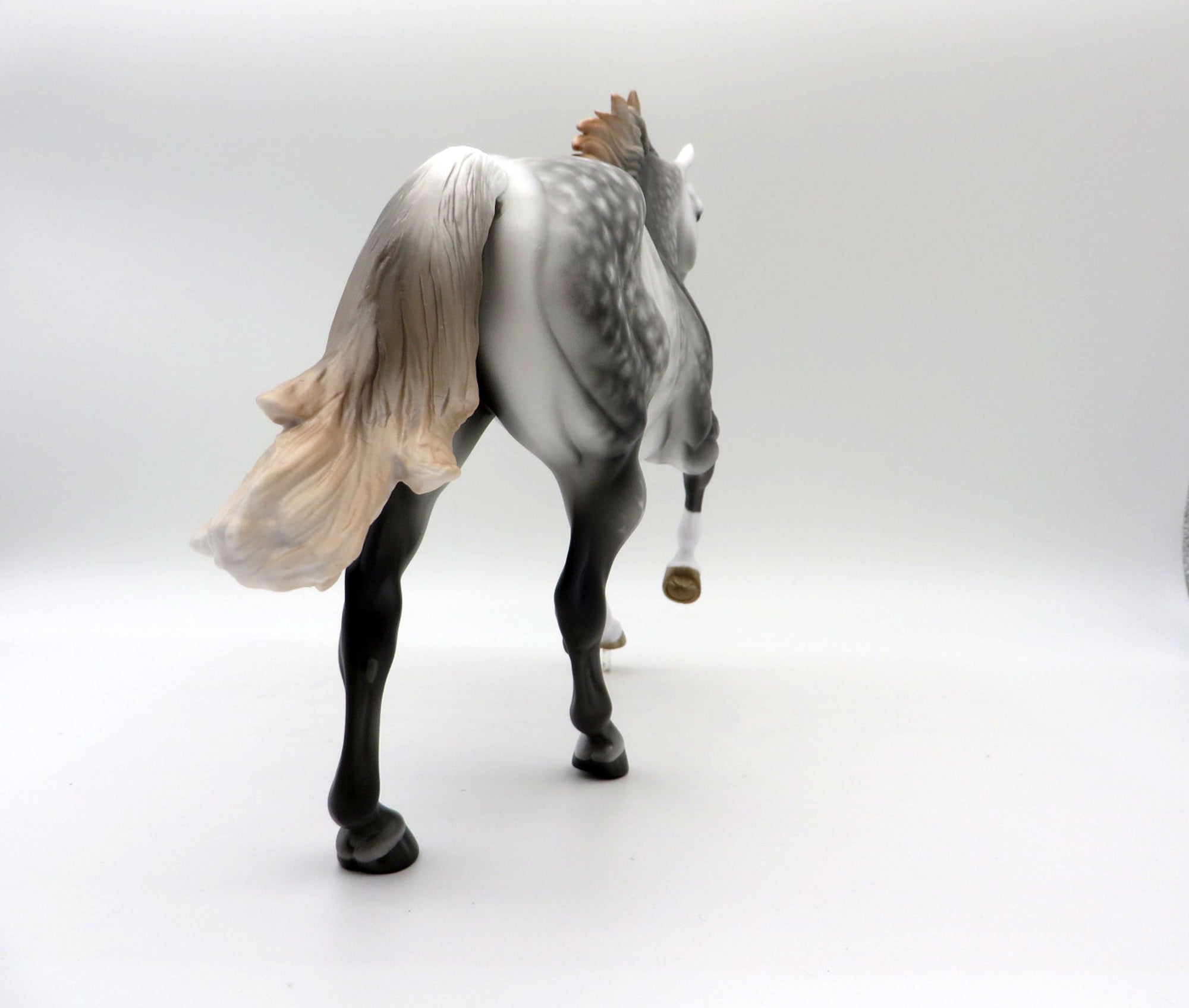 Fly Off the Handle-OOAK Dapple Grey FQH Painted by Sheryl Leisure 5/21