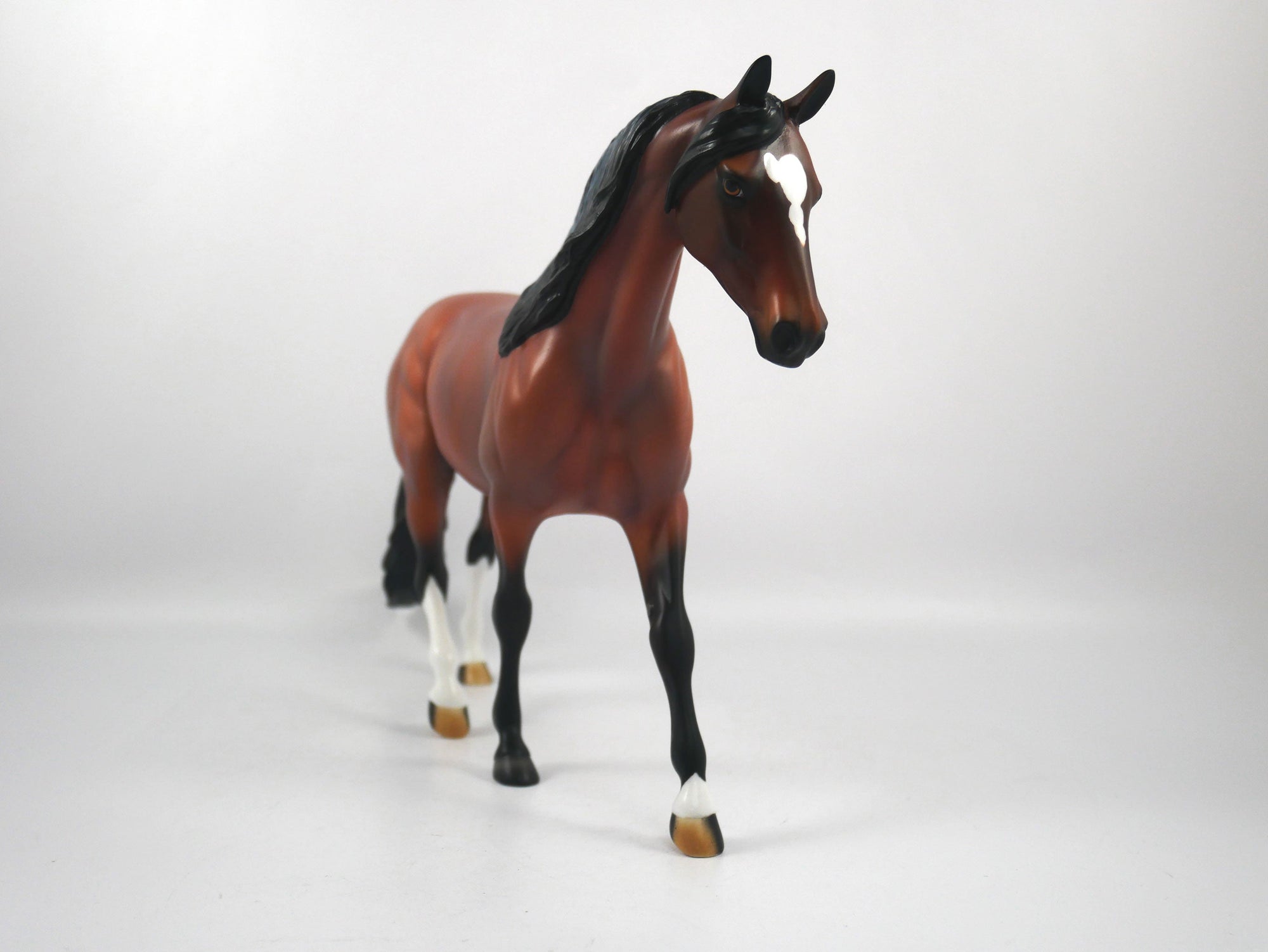 Football Stance-OOAK Bay Pony- By Audrey Dixon